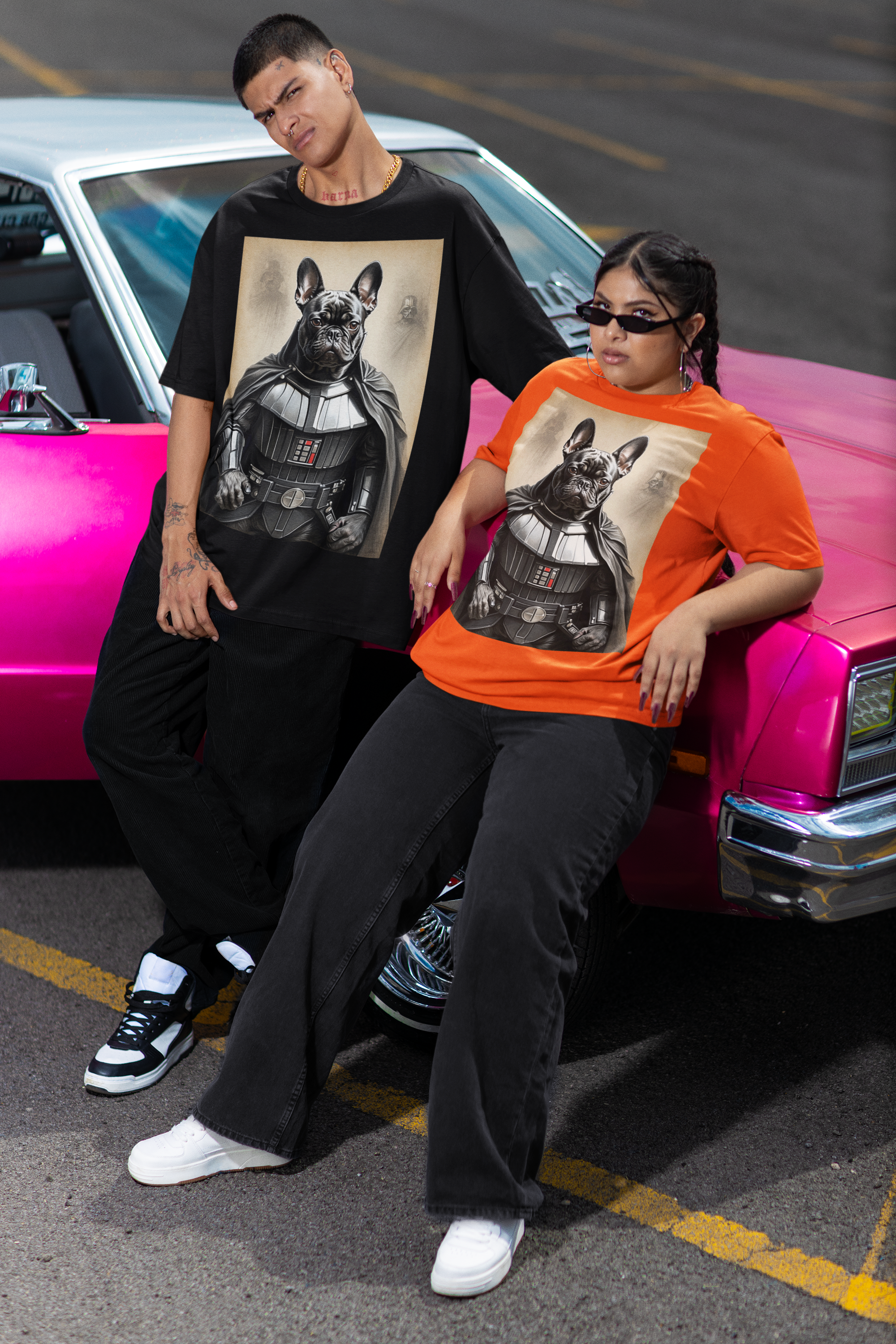 Black Side of Bulldog - Unissex T-Shirt