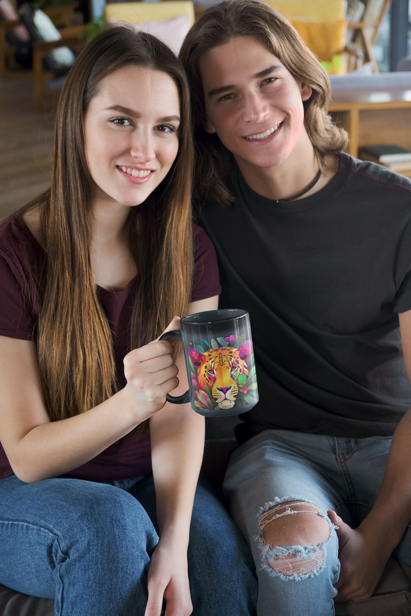 Caneca Mágica Face do Jaguar 01/04# (Lado 2 Cinza)