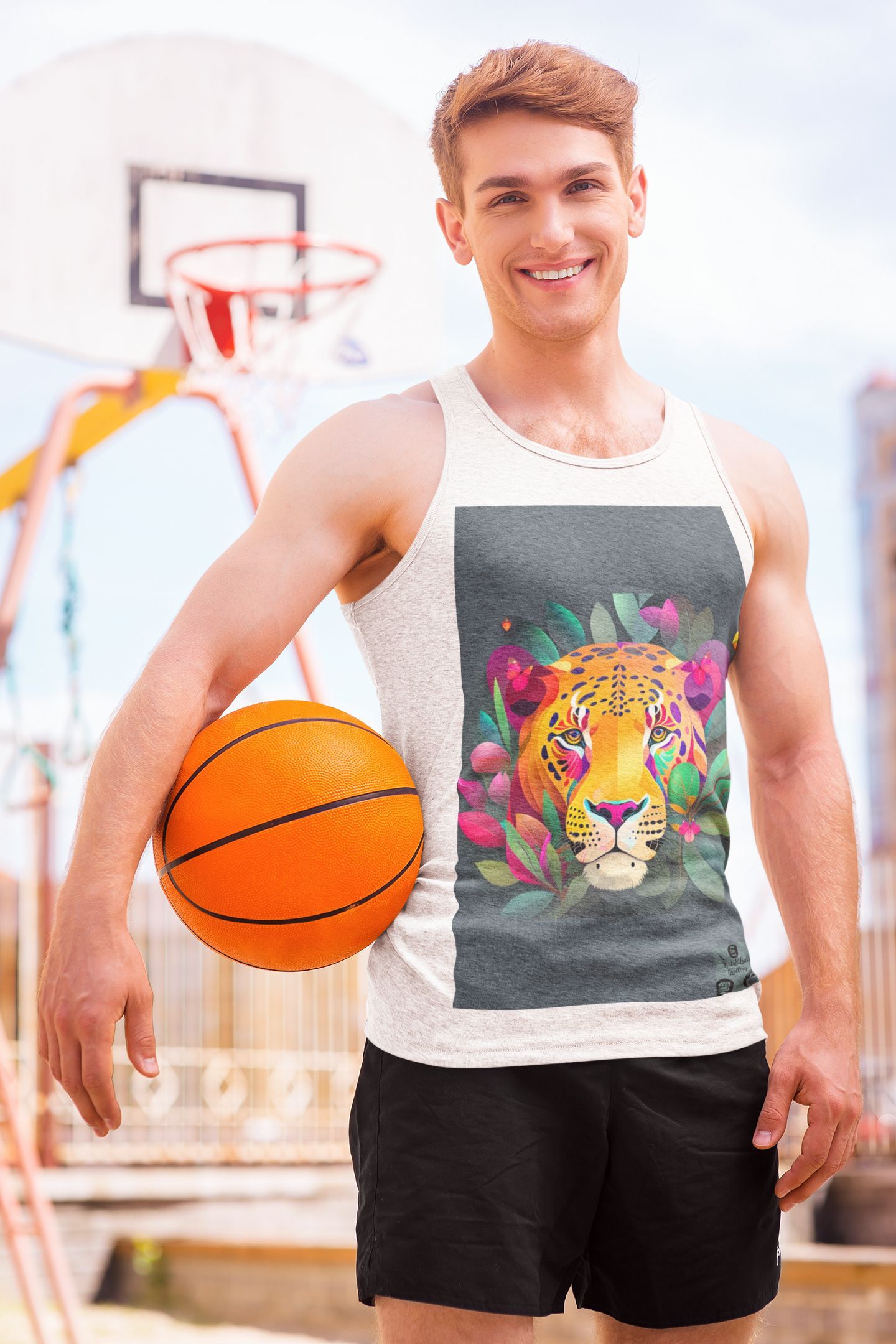 Camiseta Regata Classic Unissex Face do Jaguar #01/04