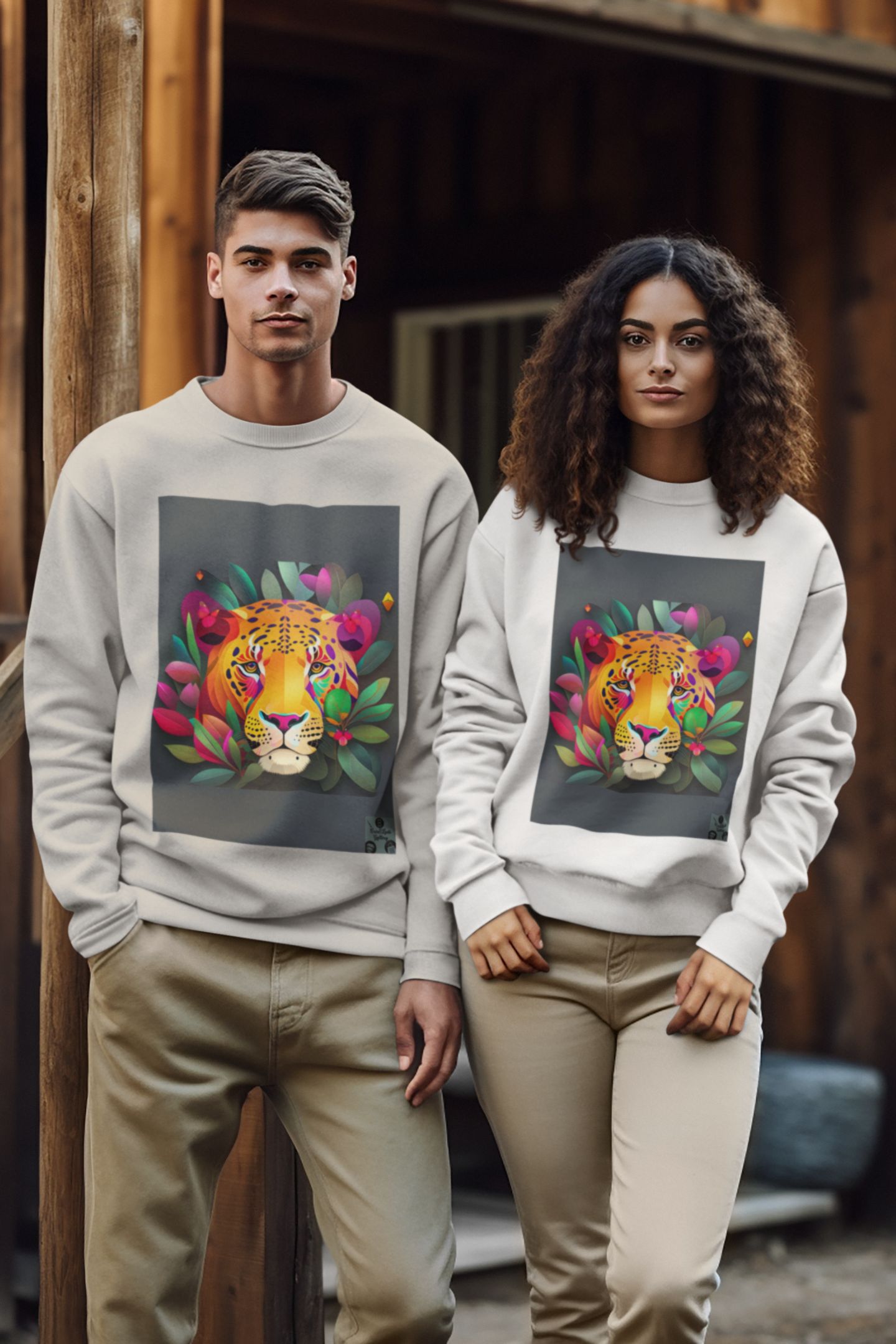 Moletom Fechado Unissex Face do Jaguar #01/04