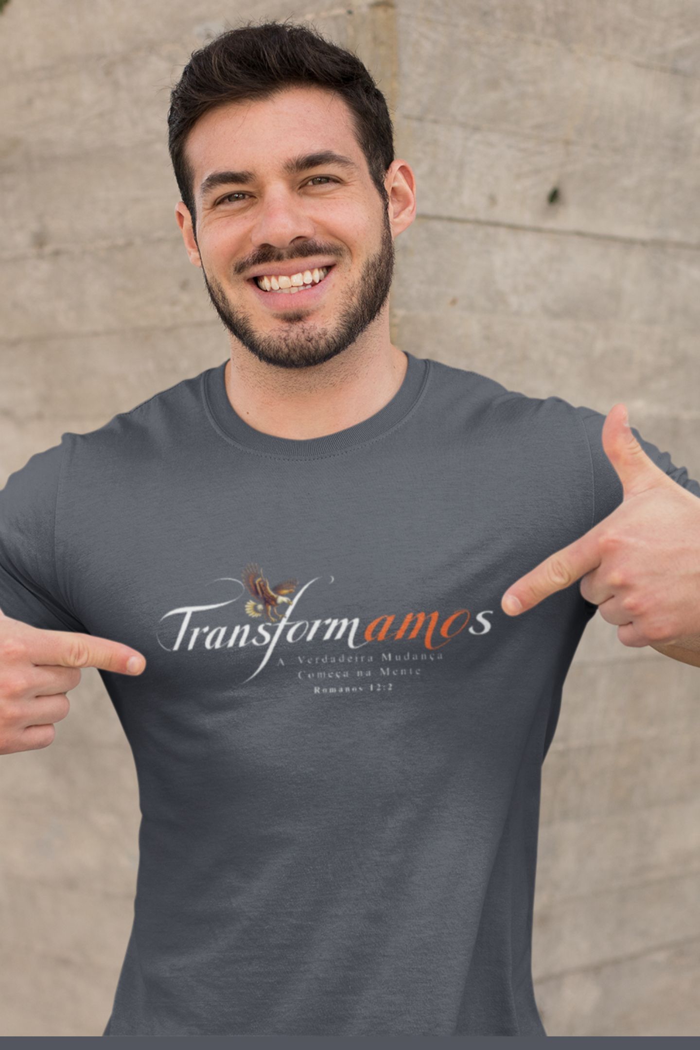 T-Shirt Pima Unissex 33 - TransformAMOs - Romanos 12.2 