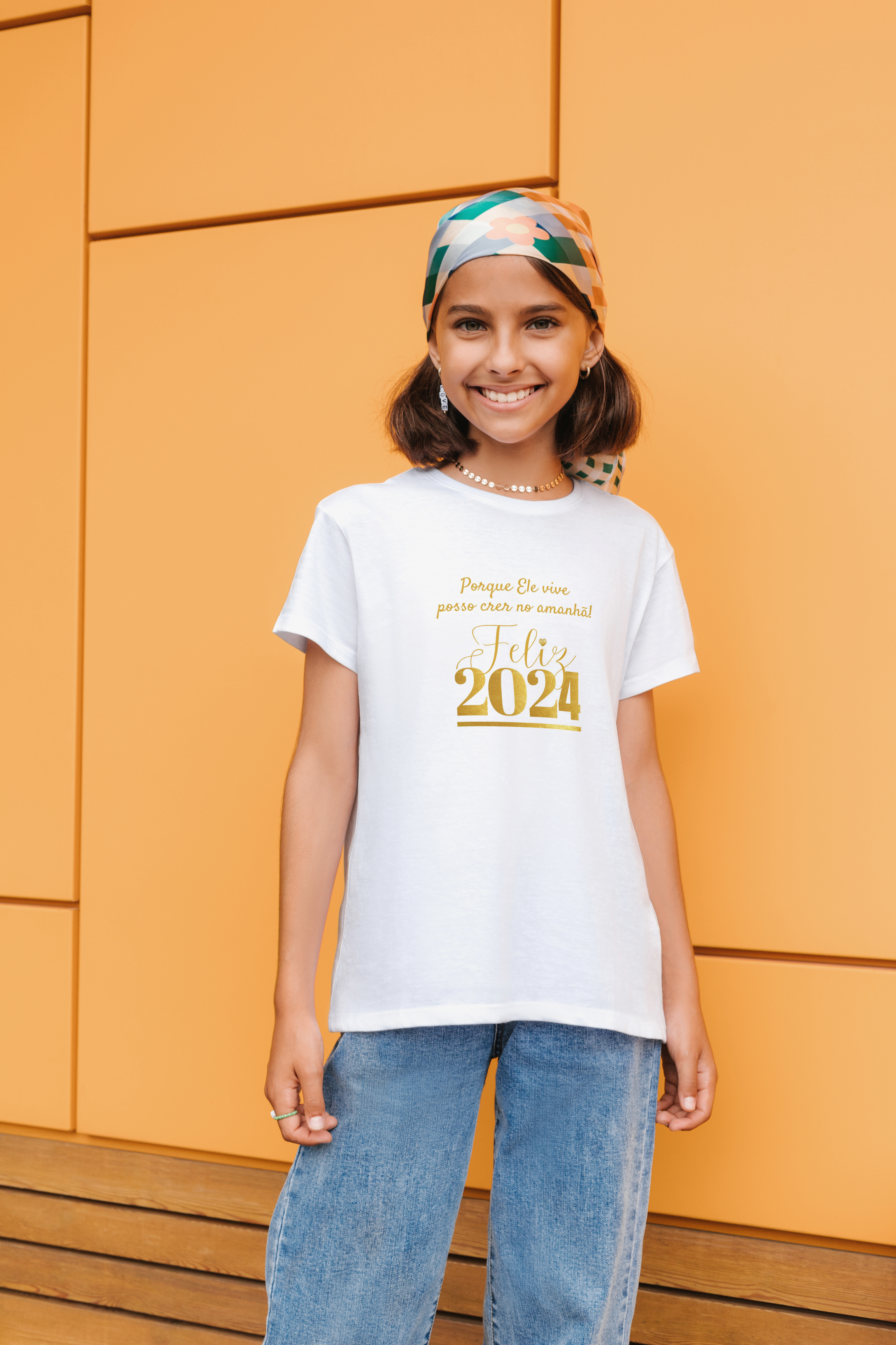 Camiseta 10 a 14 anos - Feliz Ano-Novo!