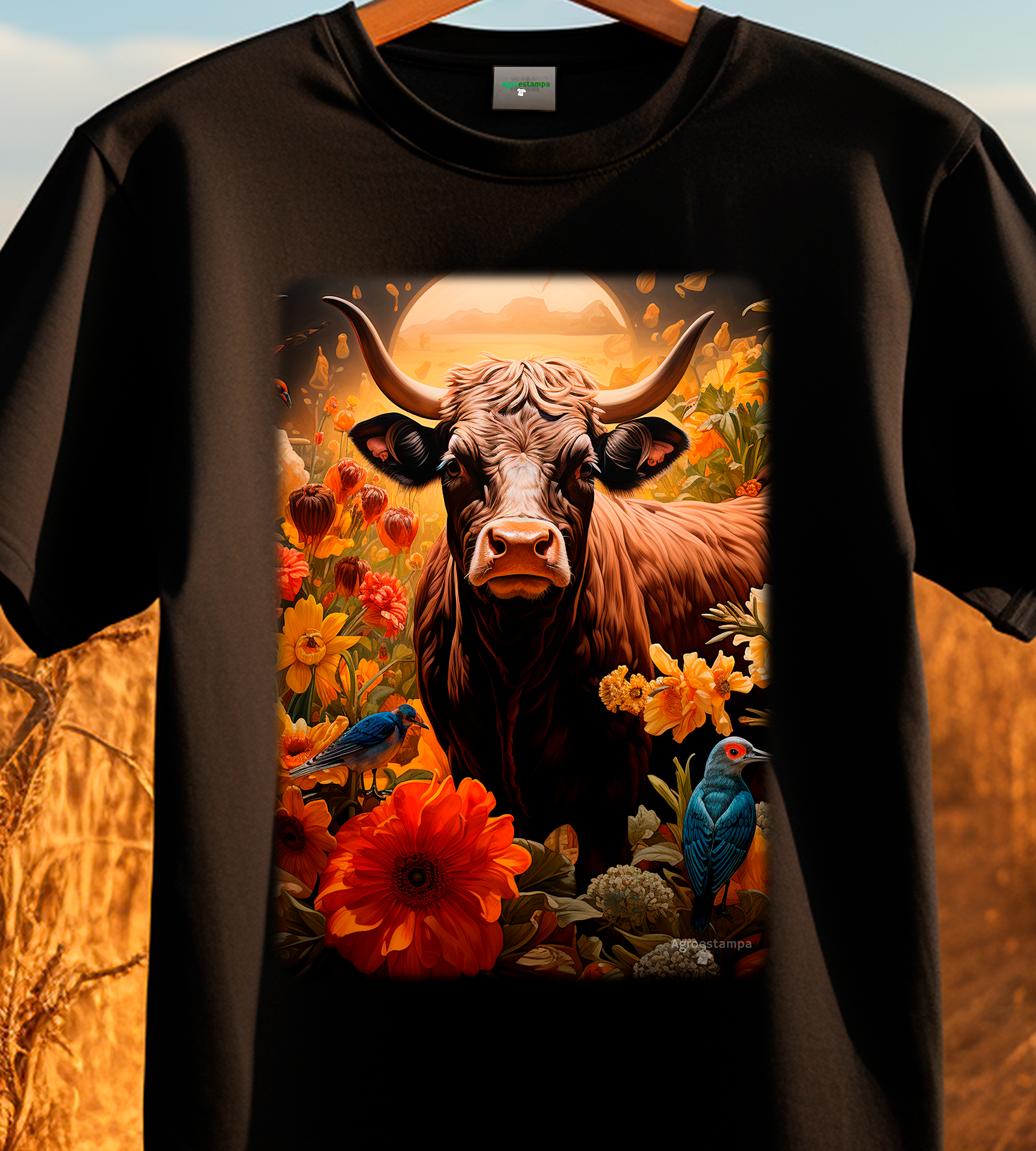 TSHIRT COWFLOWERS