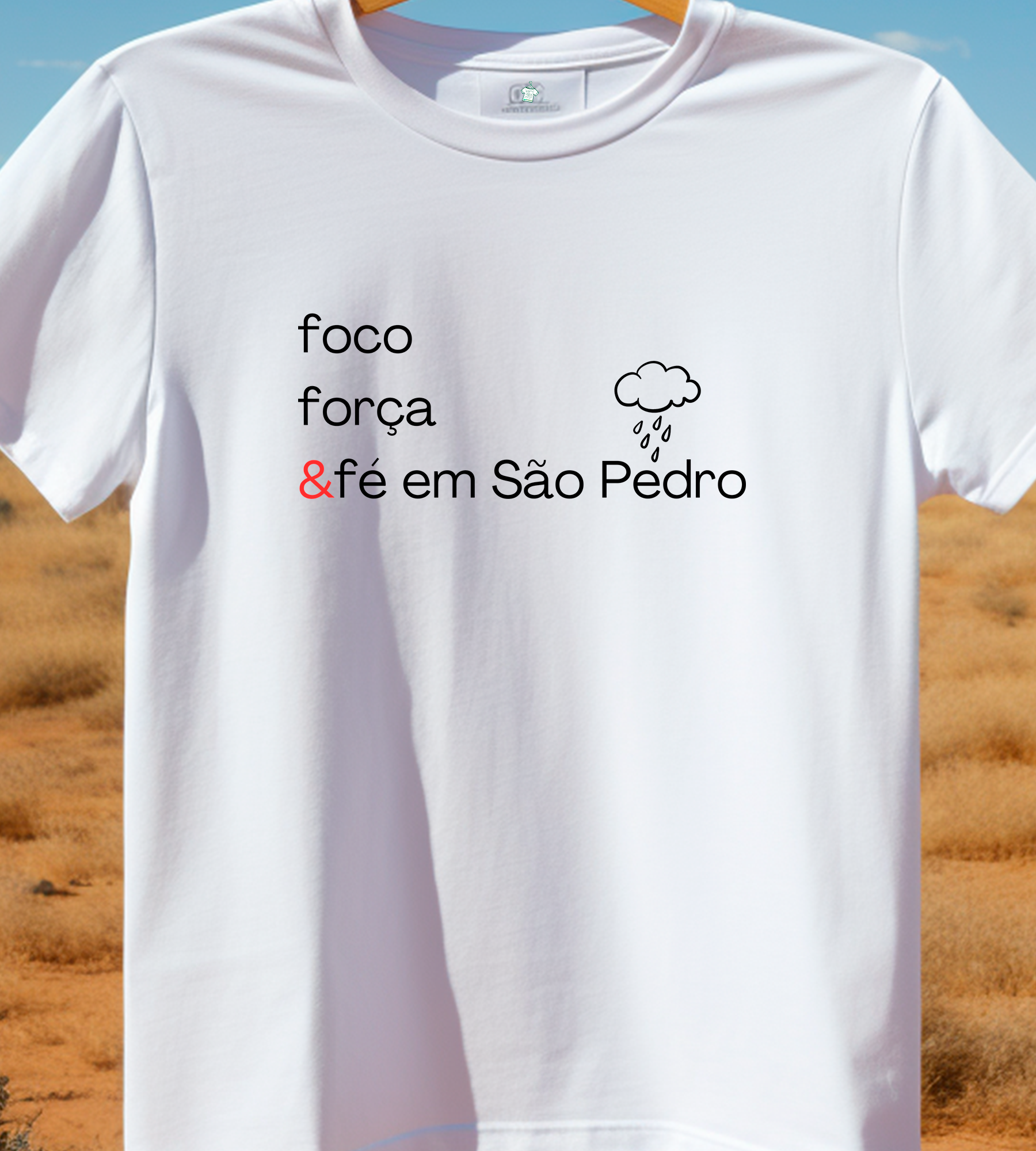 TSHIRT FÉ EM SÃO PEDRO - CLARA