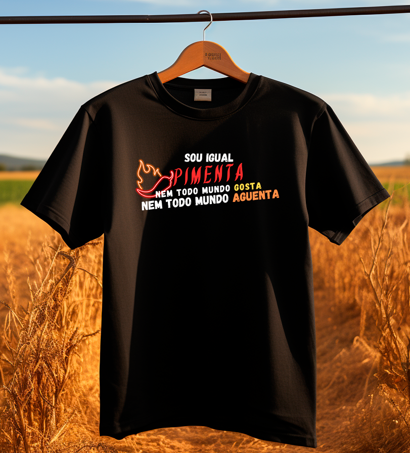 TSHIRT SOU IGUAL PIMENTA