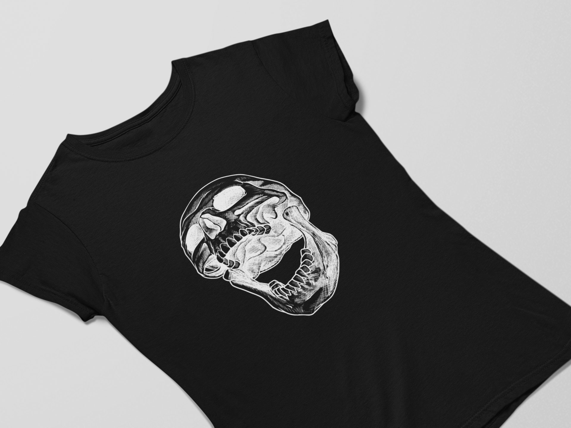 Camiseta Dizbocado Corte BabyLook - Caveira