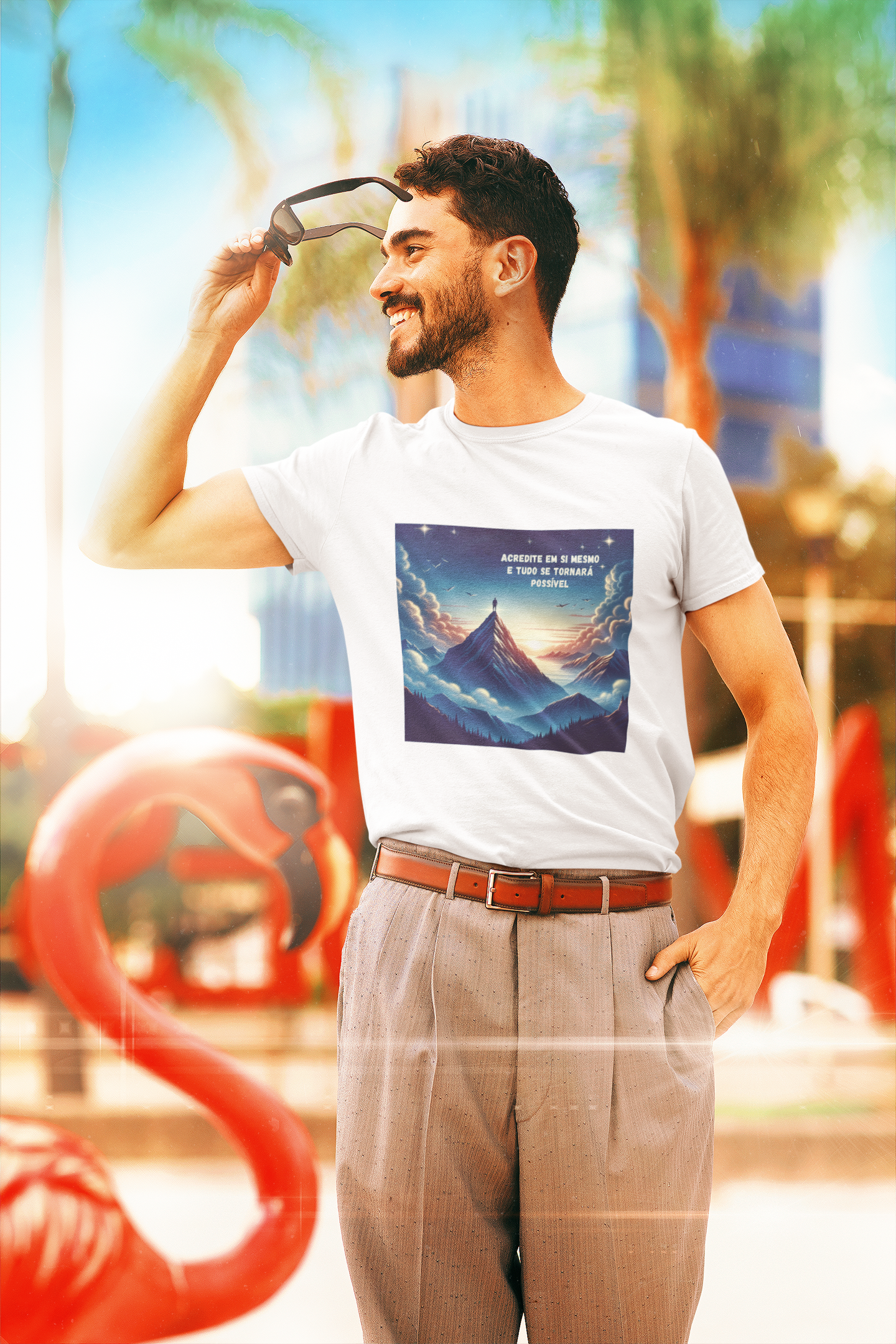 Camiseta acredite em si mesmo