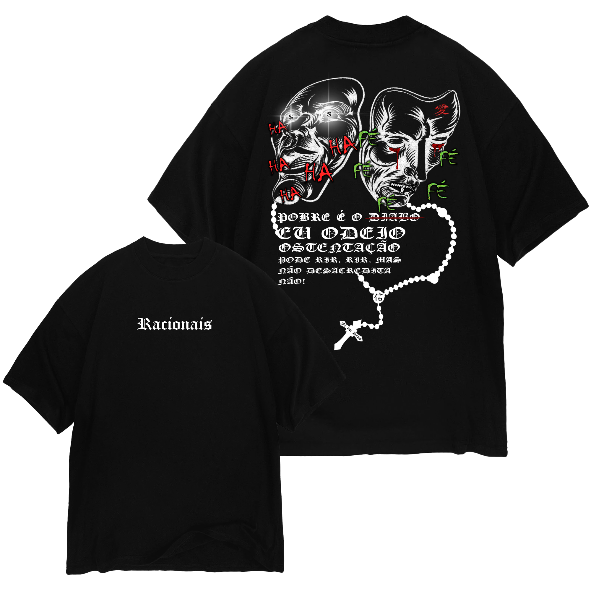 Camiseta Oversized - Pobre é o Diabo