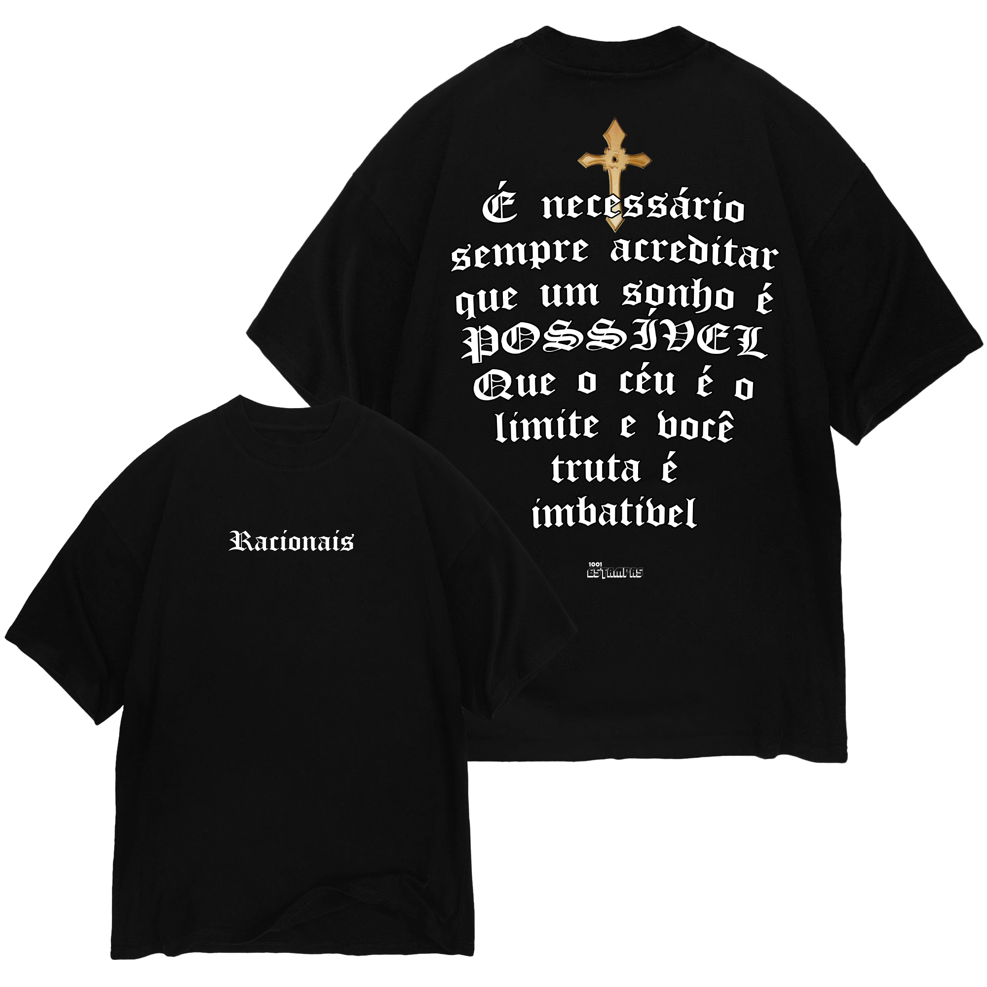 Camiseta Oversized - O céu é o limite