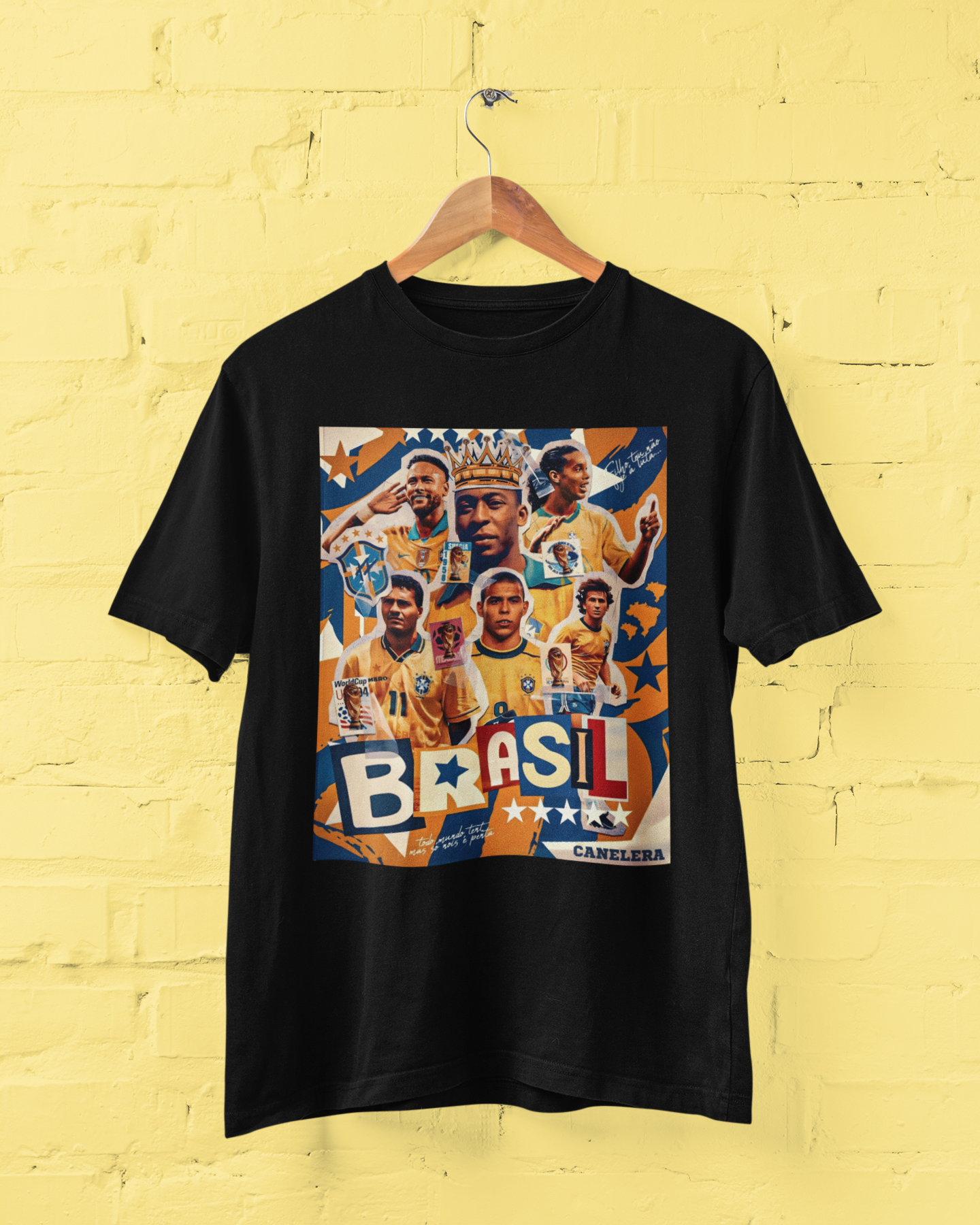 Camiseta Brasil Ídolos - Seleção Brasileira Pentacampeã