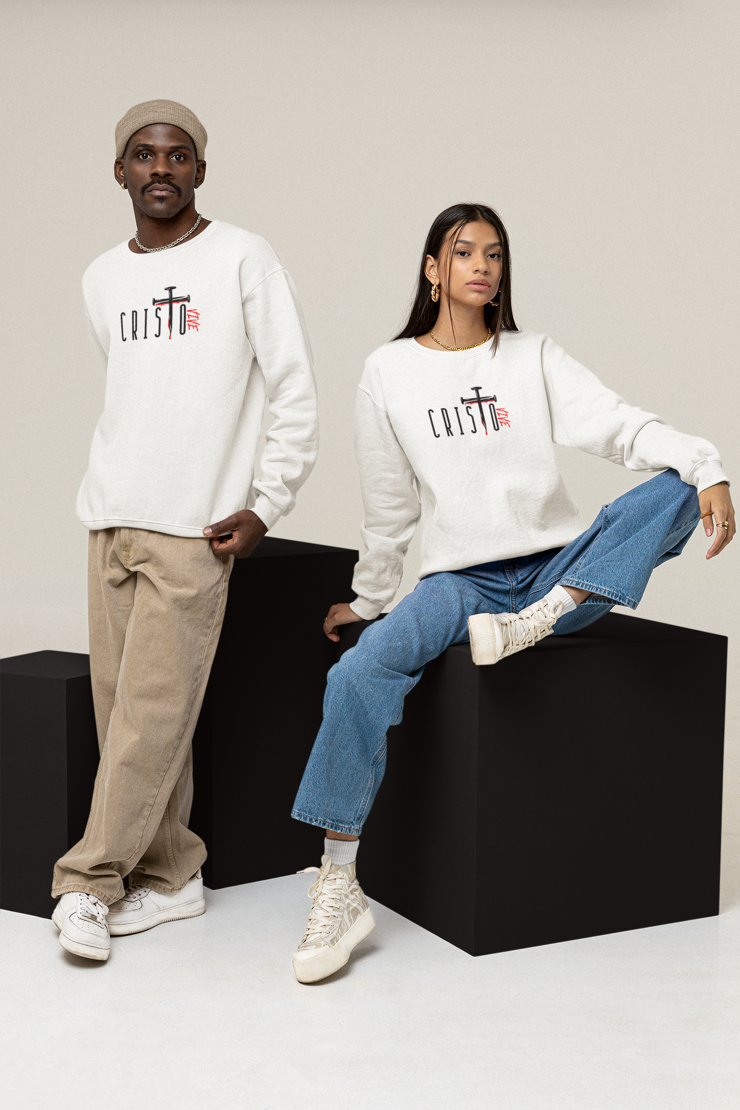 Moletom Fechado: Cristo Vive