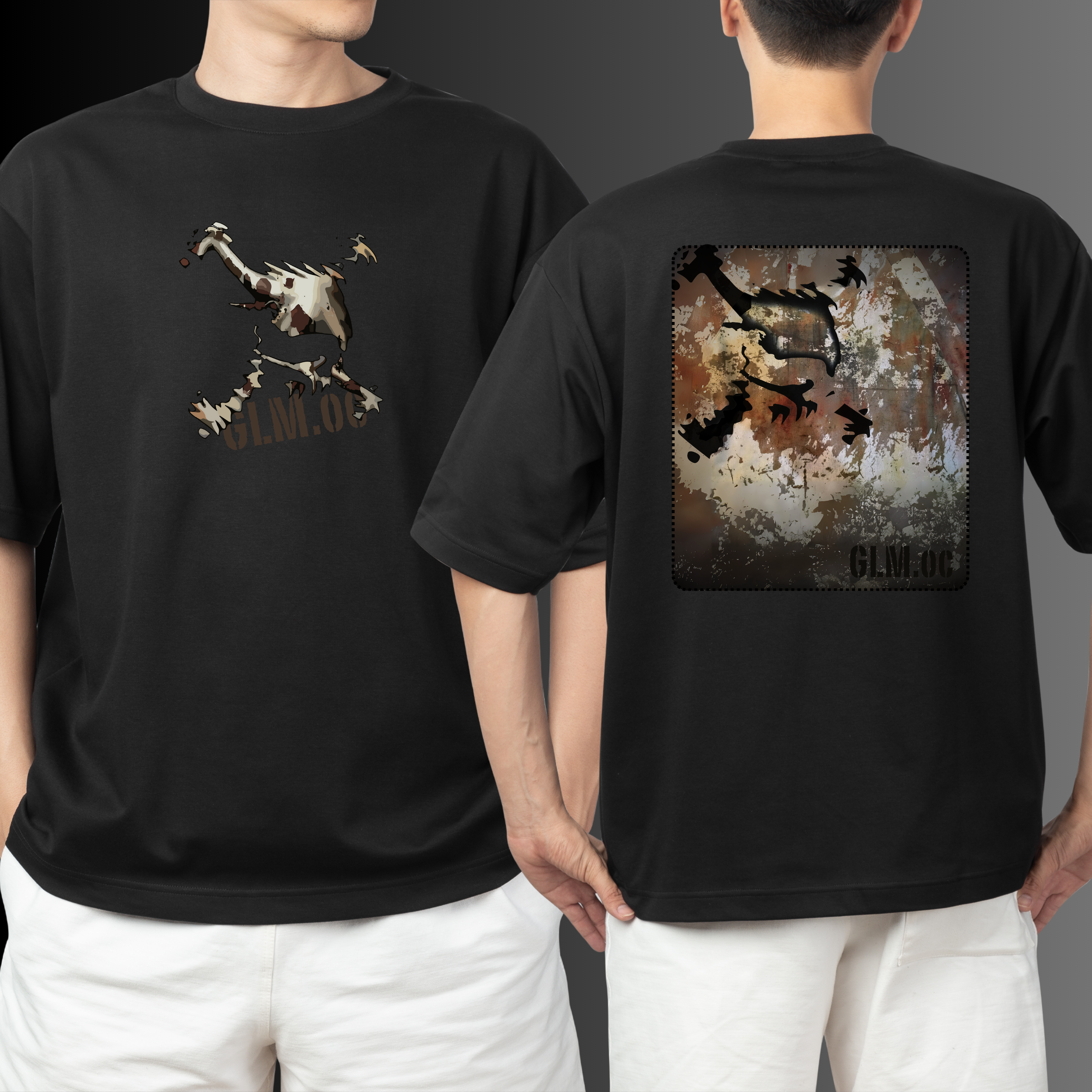 Nome do produto  Camisa OKL SKULL FERRUGEM