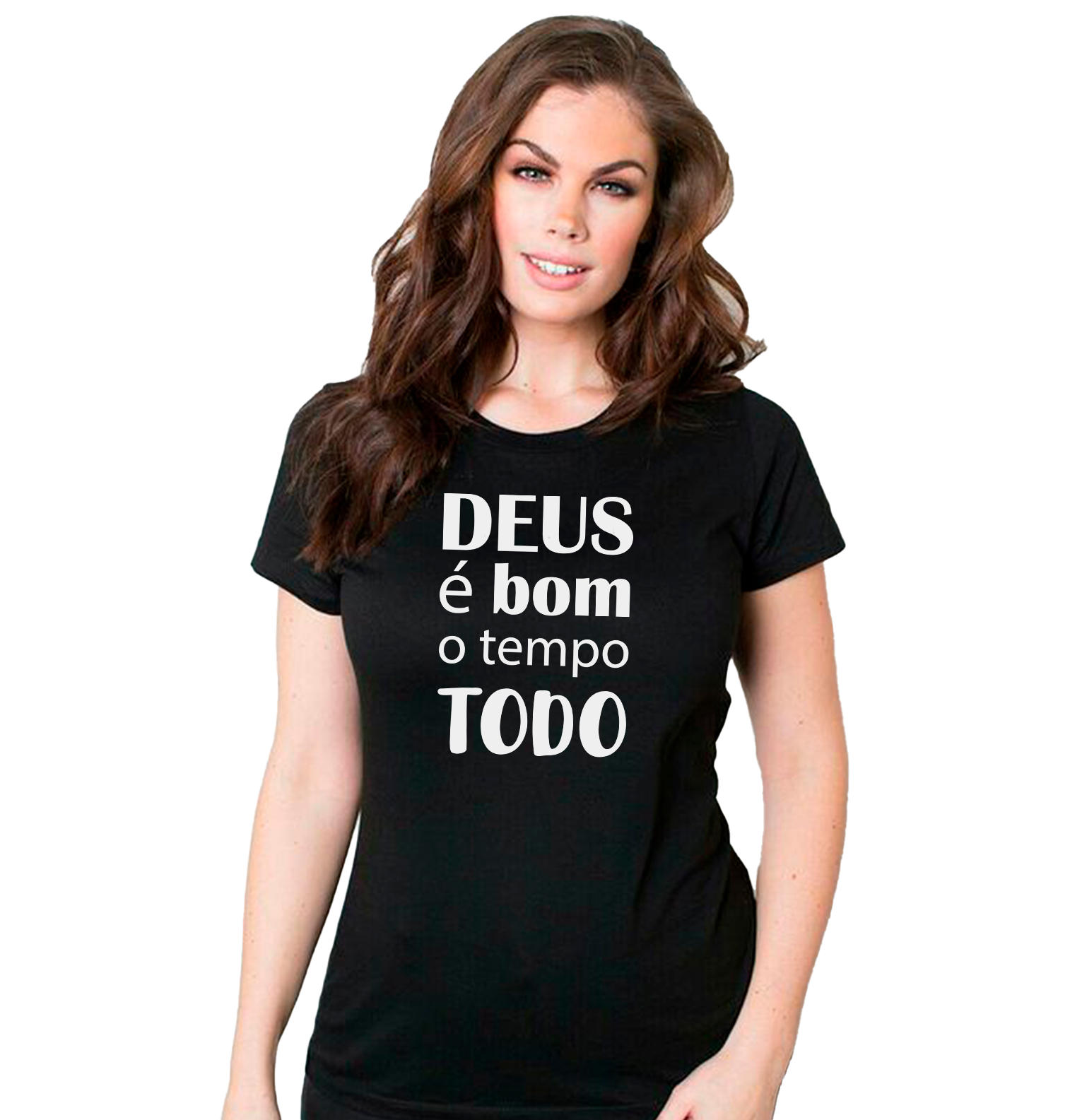 Camiseta personalizada Cristã: Deus é Bom - Unissex