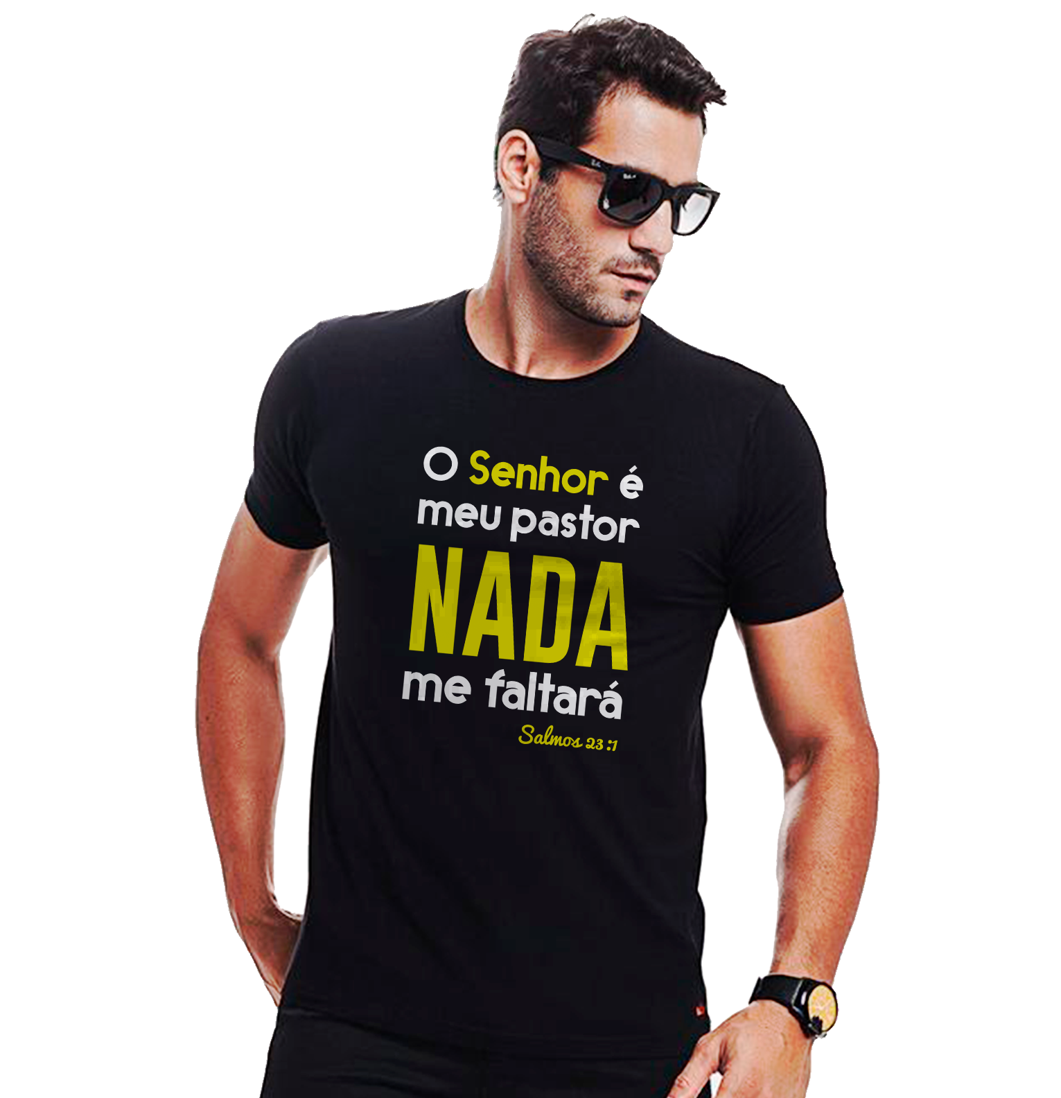 Camiseta Personalizada Cristã - Salmos 23 / Unissex