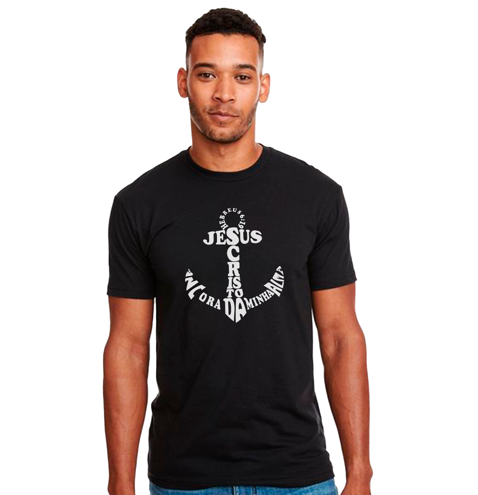 Camiseta Gospel : Jesus Cristo Âncora da Minha Alma / Unissex