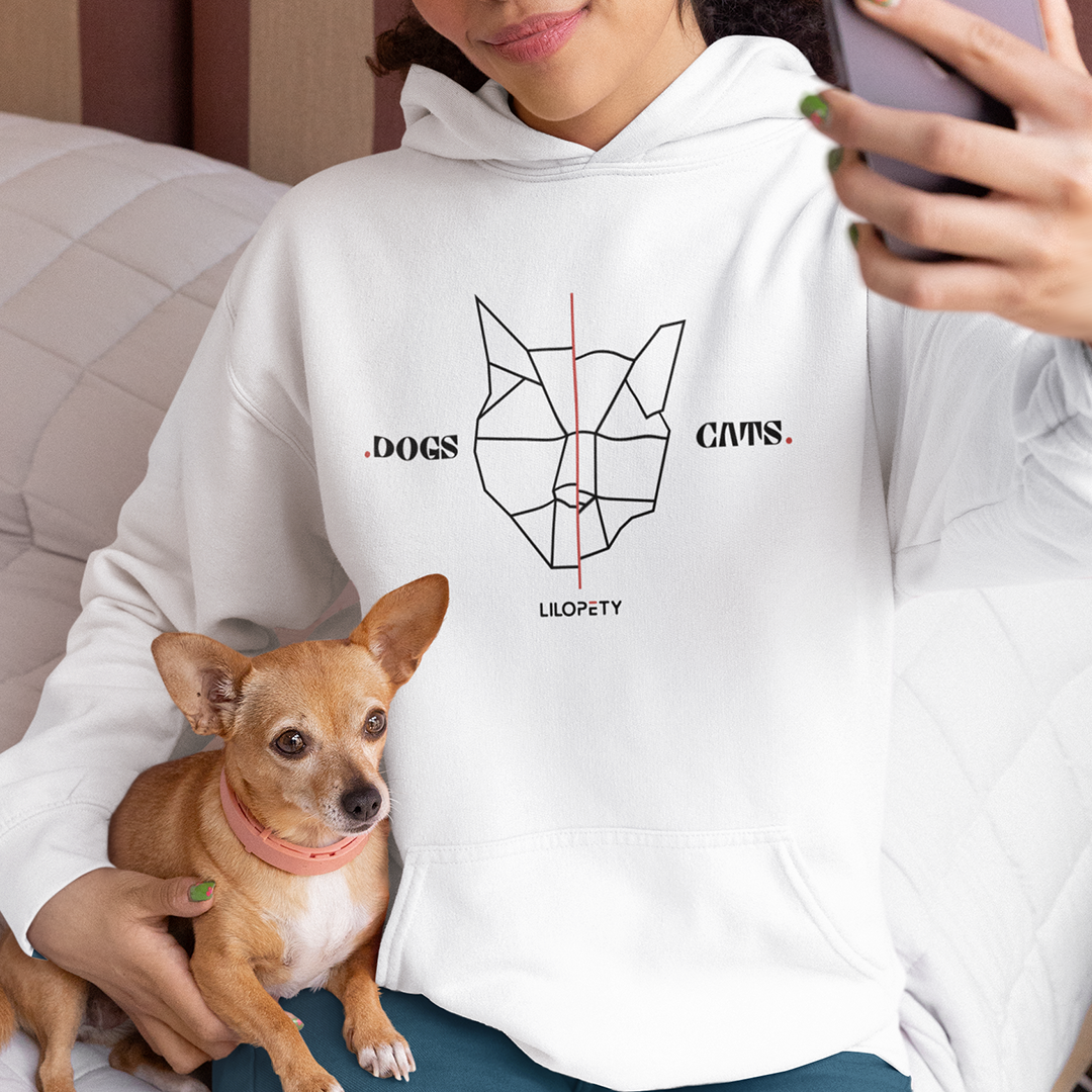 LP DOGS CATS Hoodie Branco