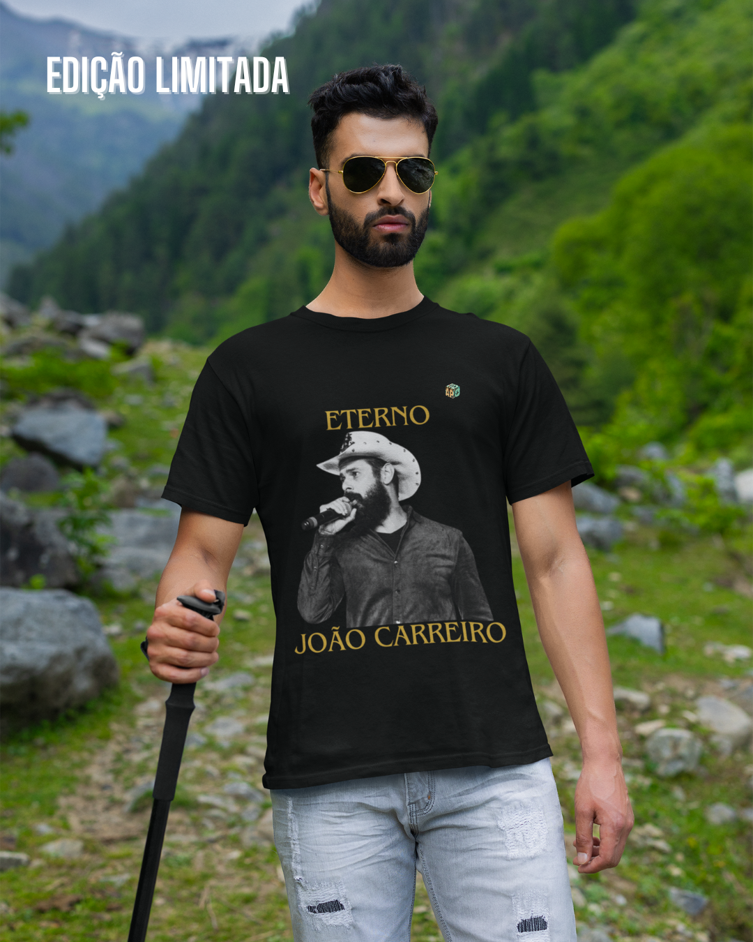 Camiseta Masculina JOÃO CARREIRO ETERNO(EDIÇÃO LIMITADA)
