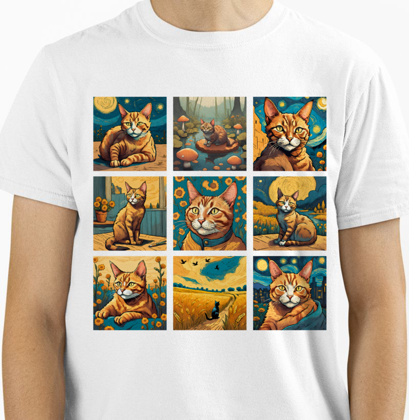 Camiseta Galeria dos Gatos - Off-White