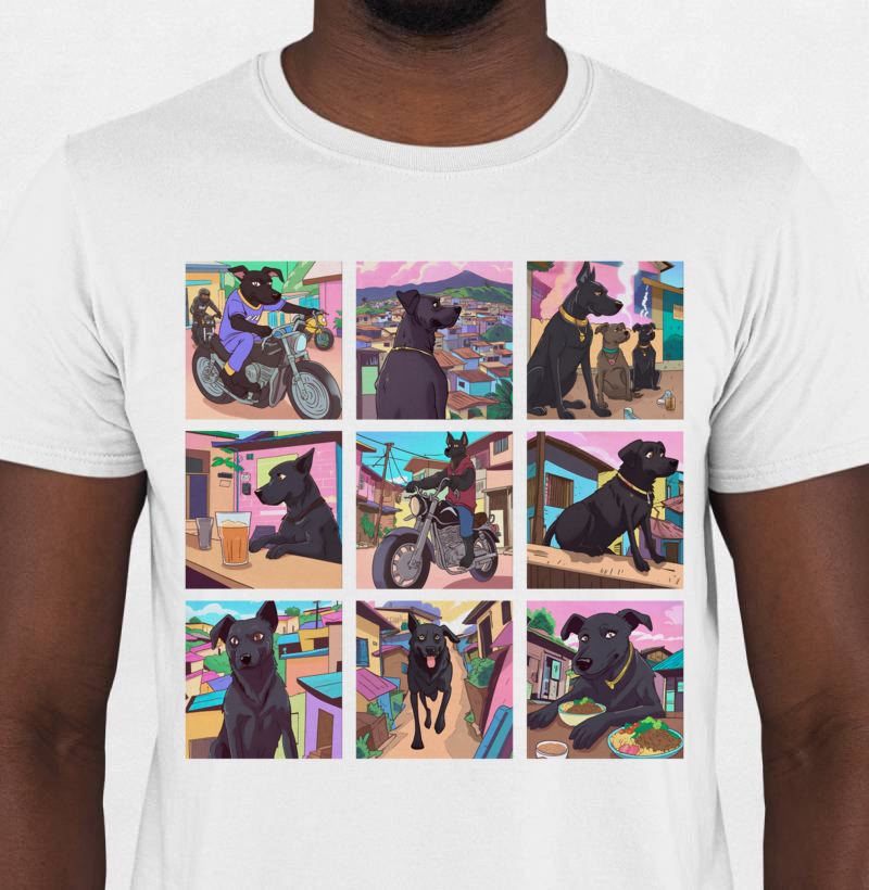 Camiseta Galeria dos Cachoros- Off-White