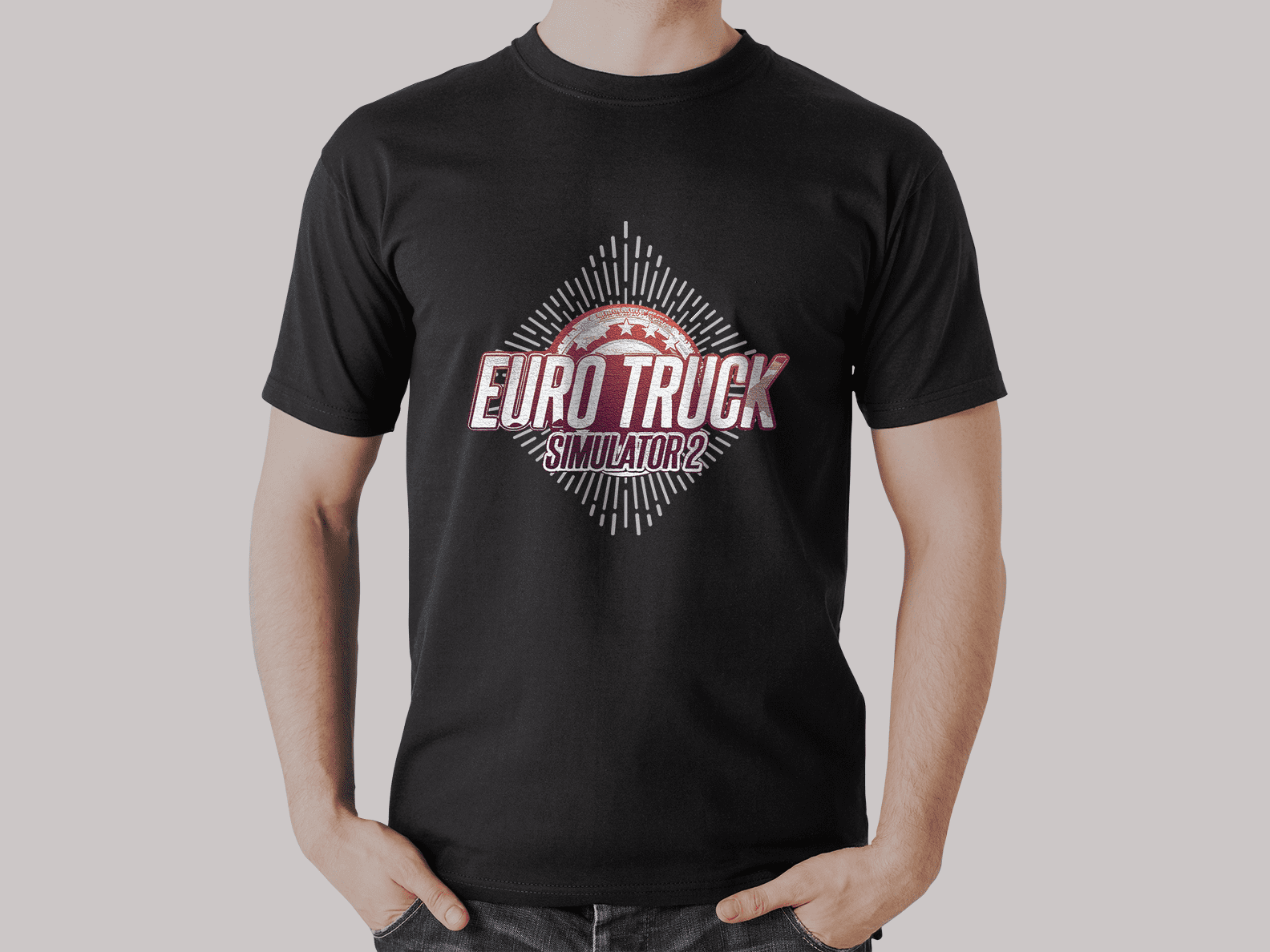 Nome do produto: Camiseta -  Euro Truck Simulator 2 Craquelê