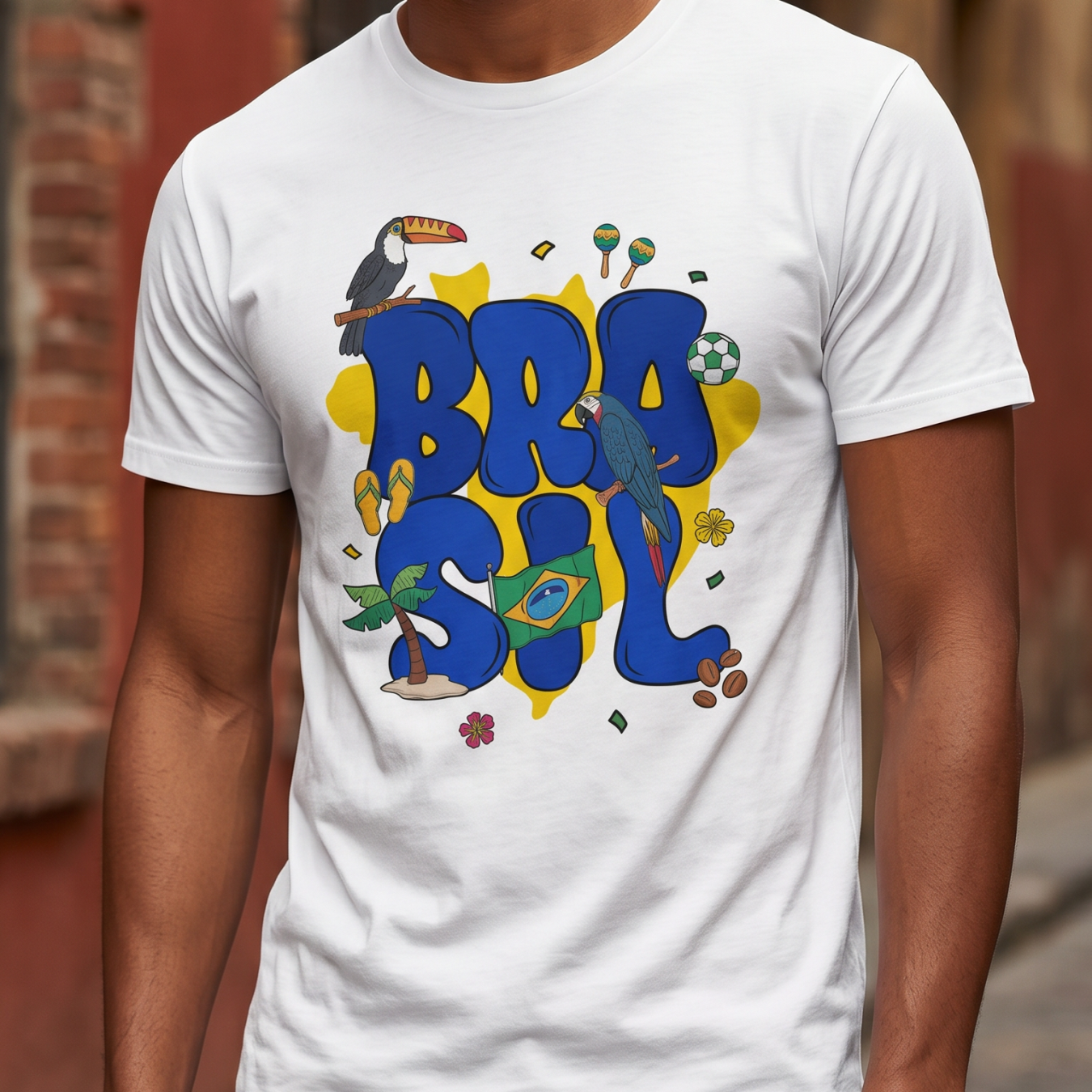 T-Shirt Brasil Azul