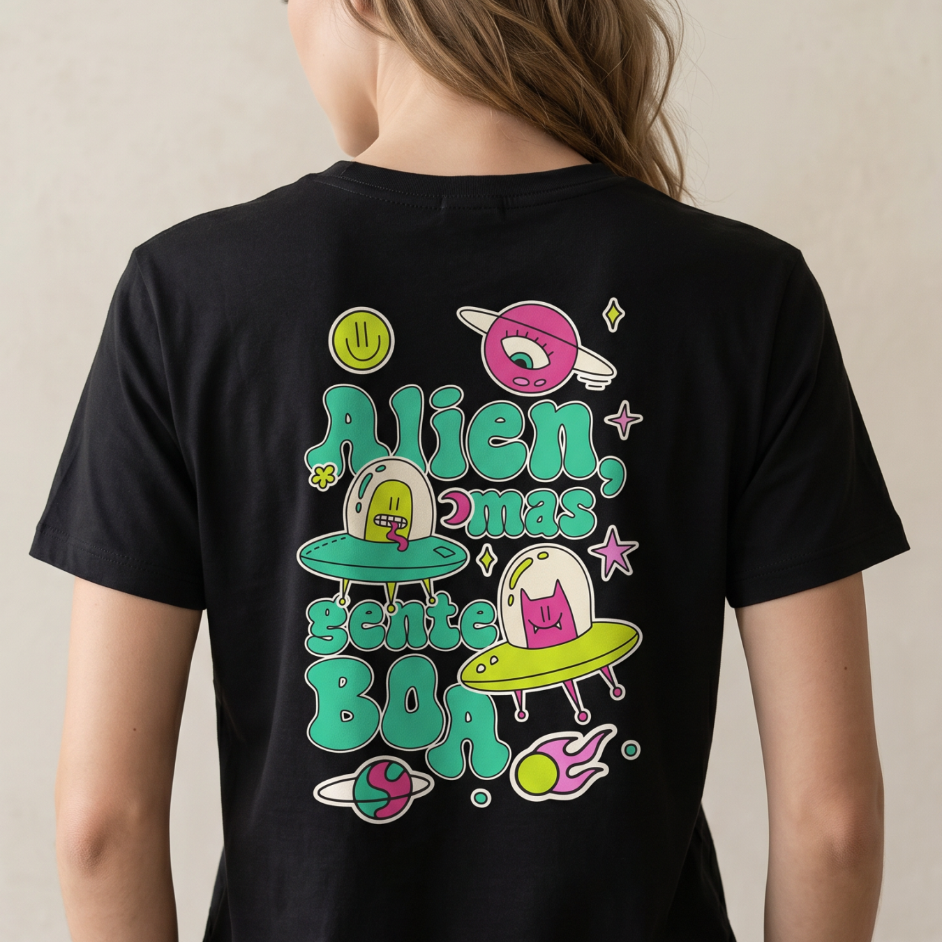 T-Shirt Alien mas gente boa
