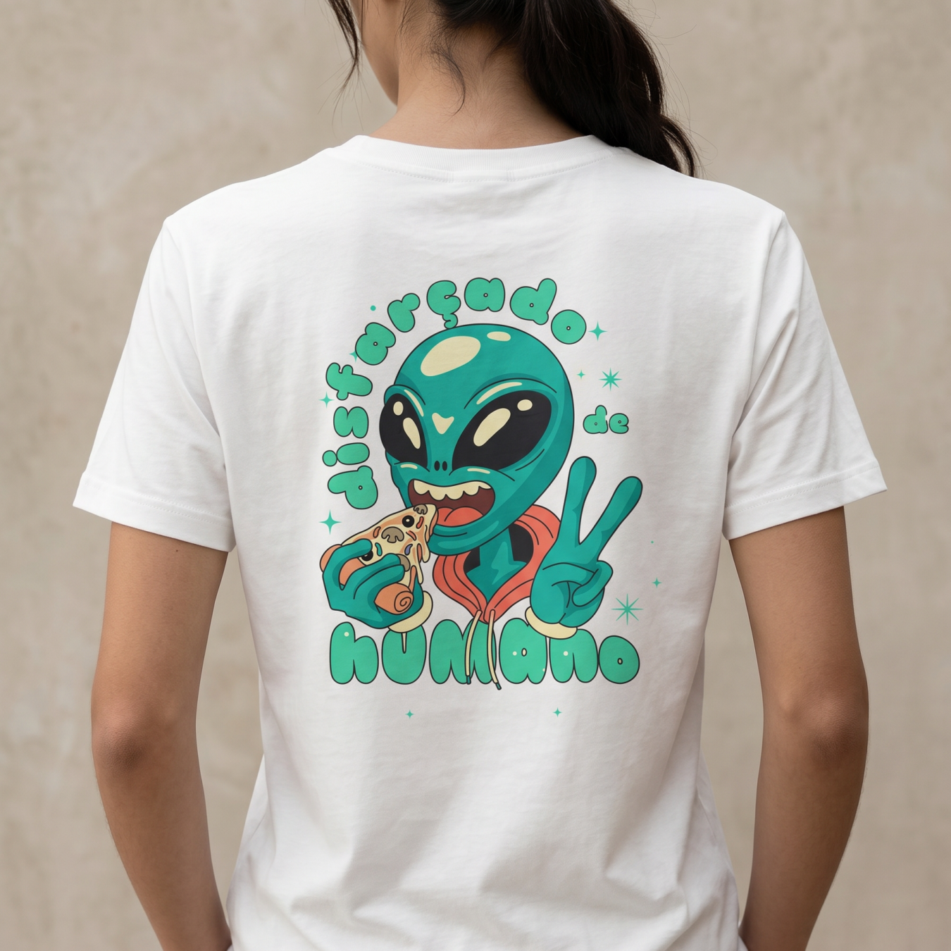 T-Shirt Disfarçado de humano