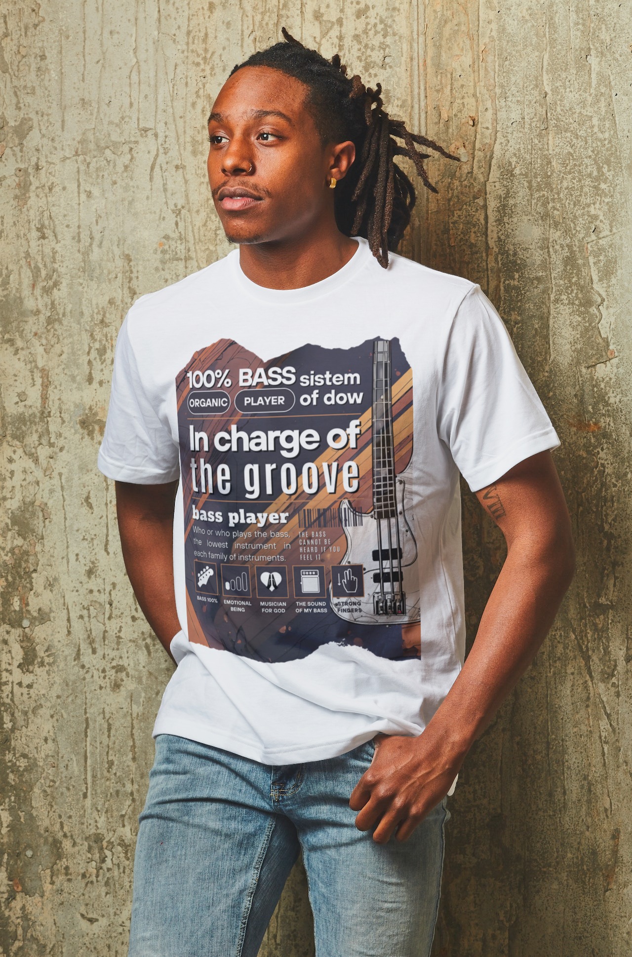 Camiseta BASS GUITAR - Baixistas exigentes.