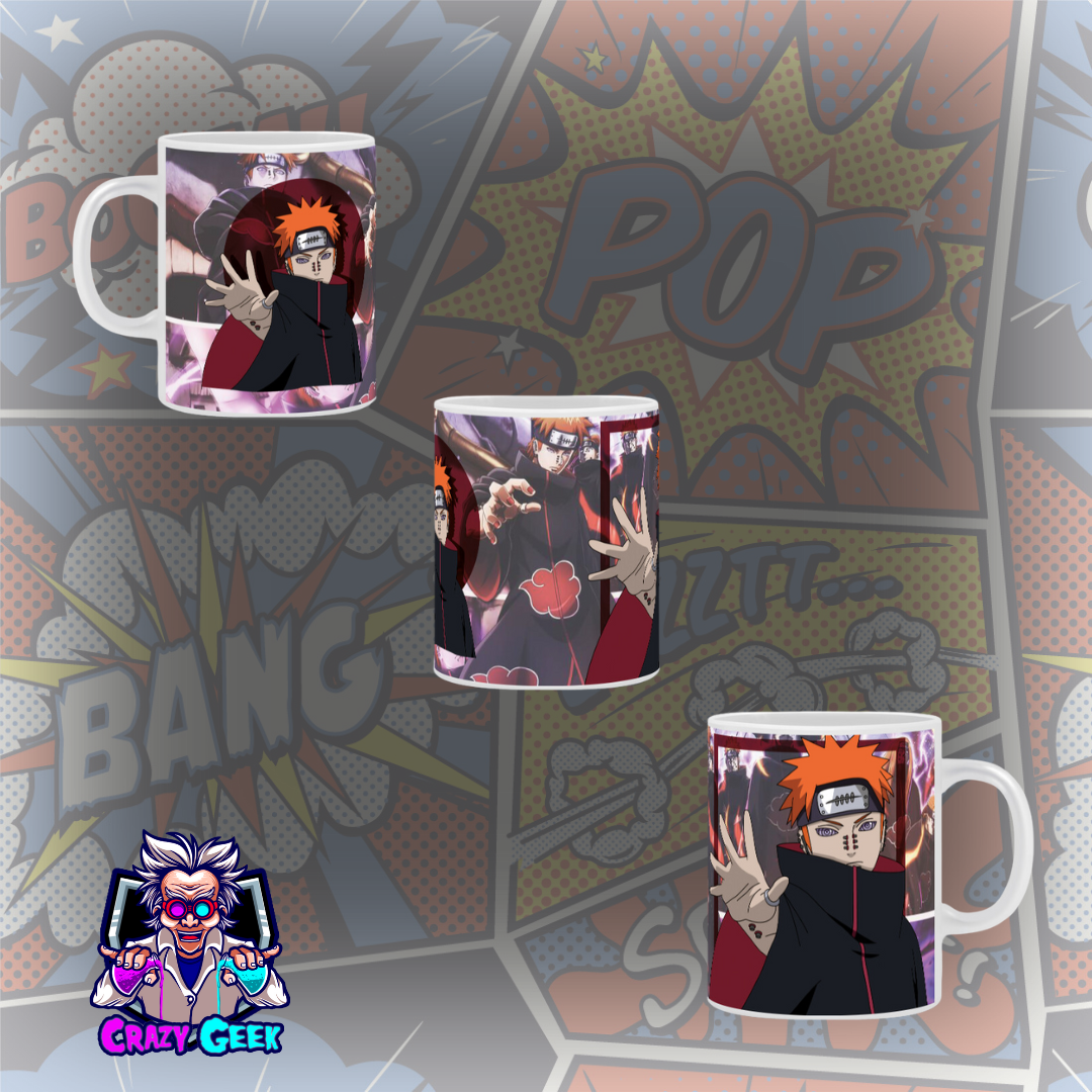 Nome do produto: Caneca Akatsuki Nagato(Pain) - Naruto 