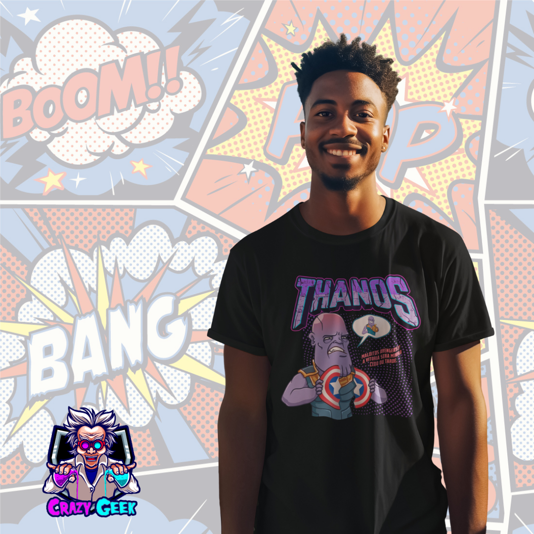 Nome do produto: Camisa Thanos Quadrinhos -  Avengers 