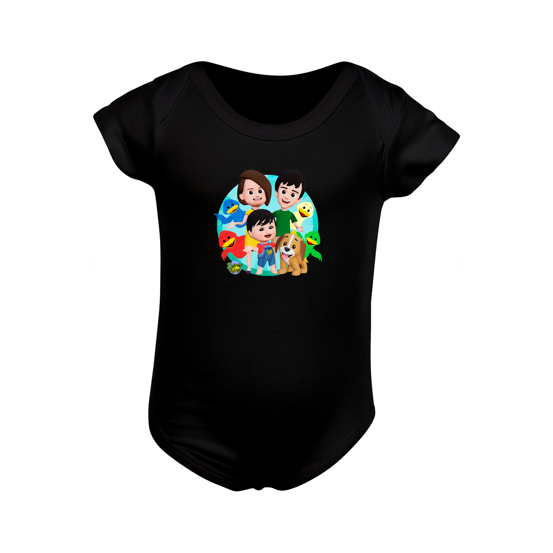 Body Infantil Família e Patinhos