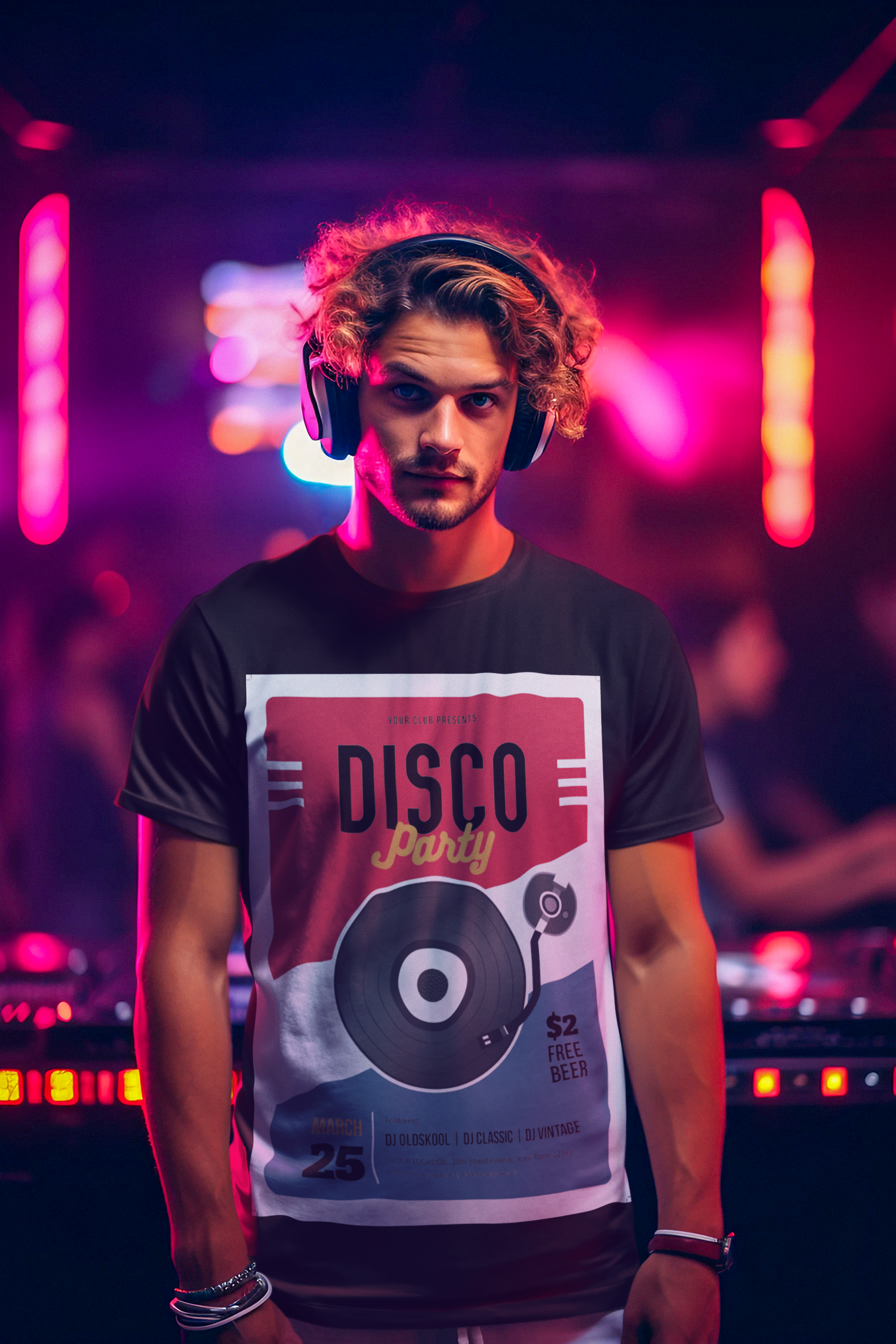 CAMISETA Disco Vintage