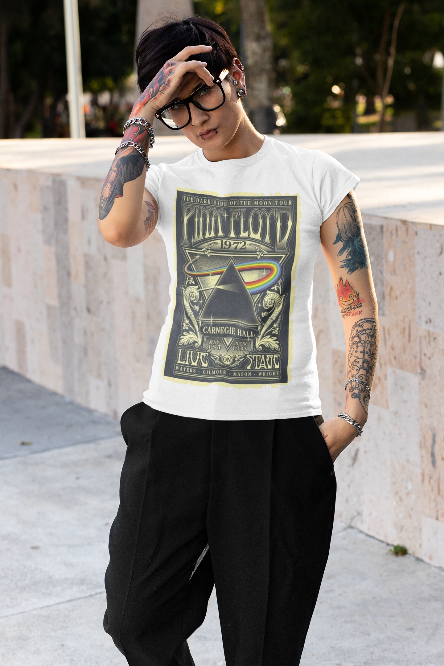 CAMISETA Feminina - Pink Floyd - Carnegie Hall - Baby Long Prime