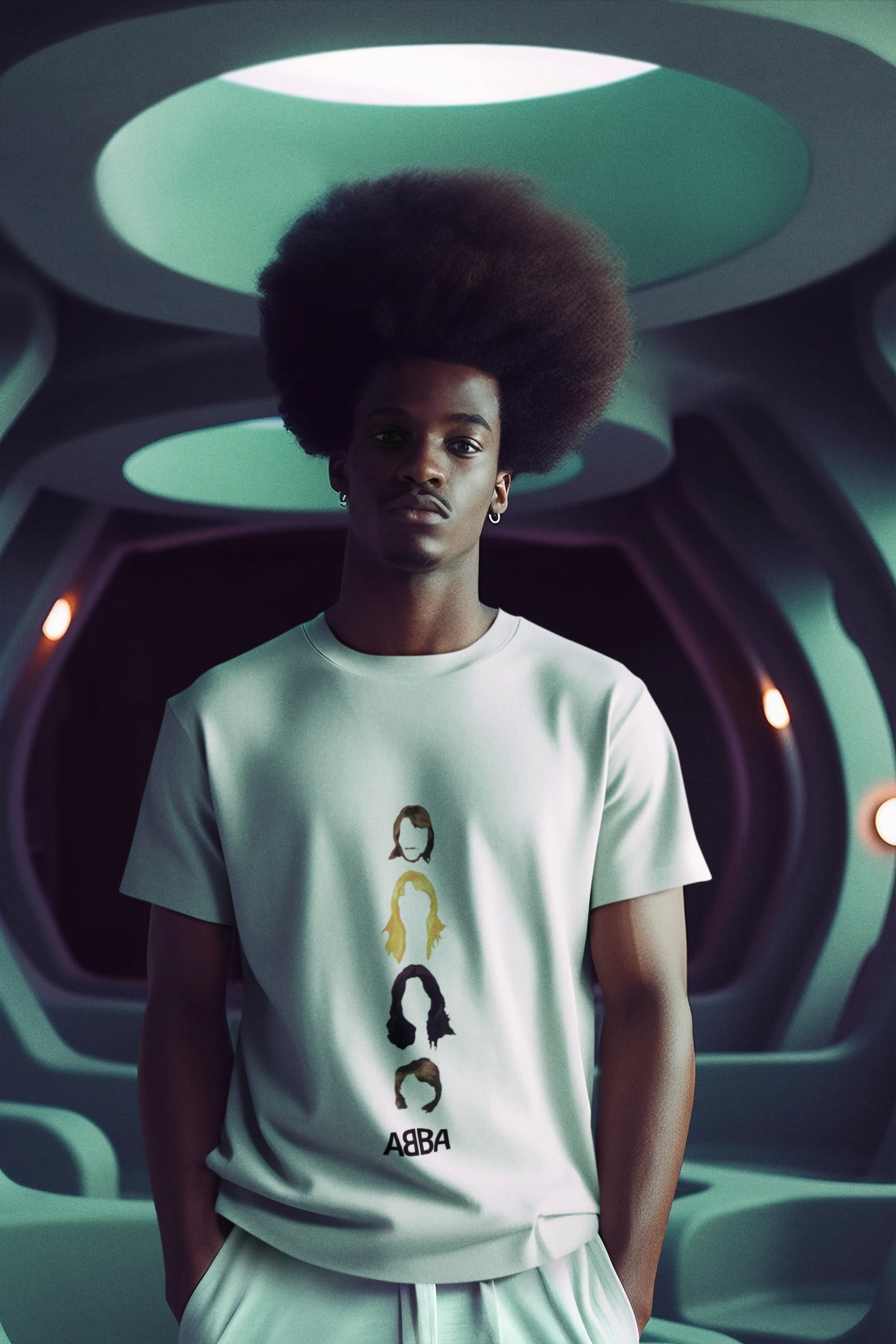 CAMISETA Abba - cabeças