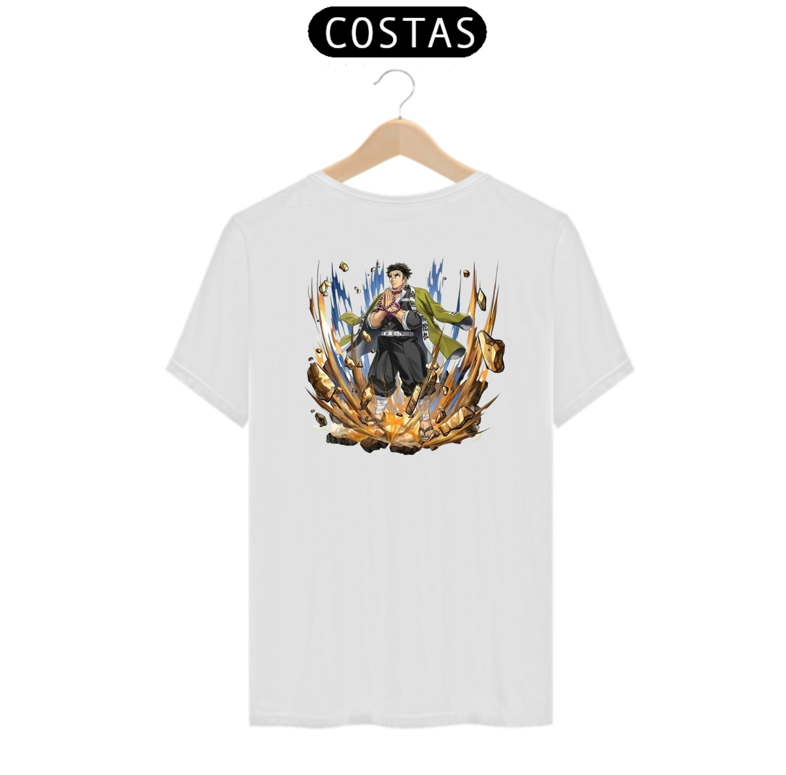 Camiseta Gyomei Himejima | Pilar da Pedra | Demon Slayer