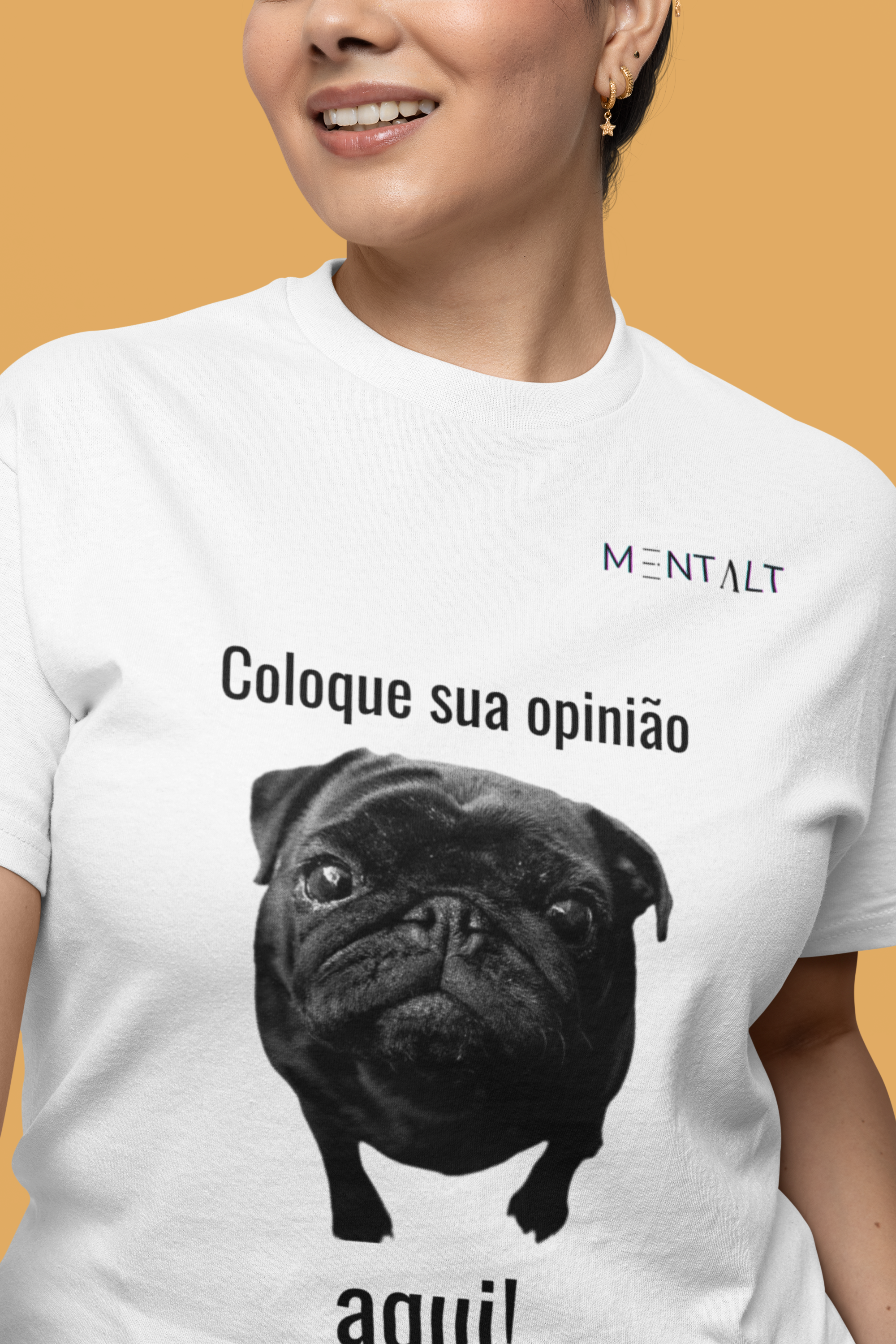 Camisa Básica Pug Opinião