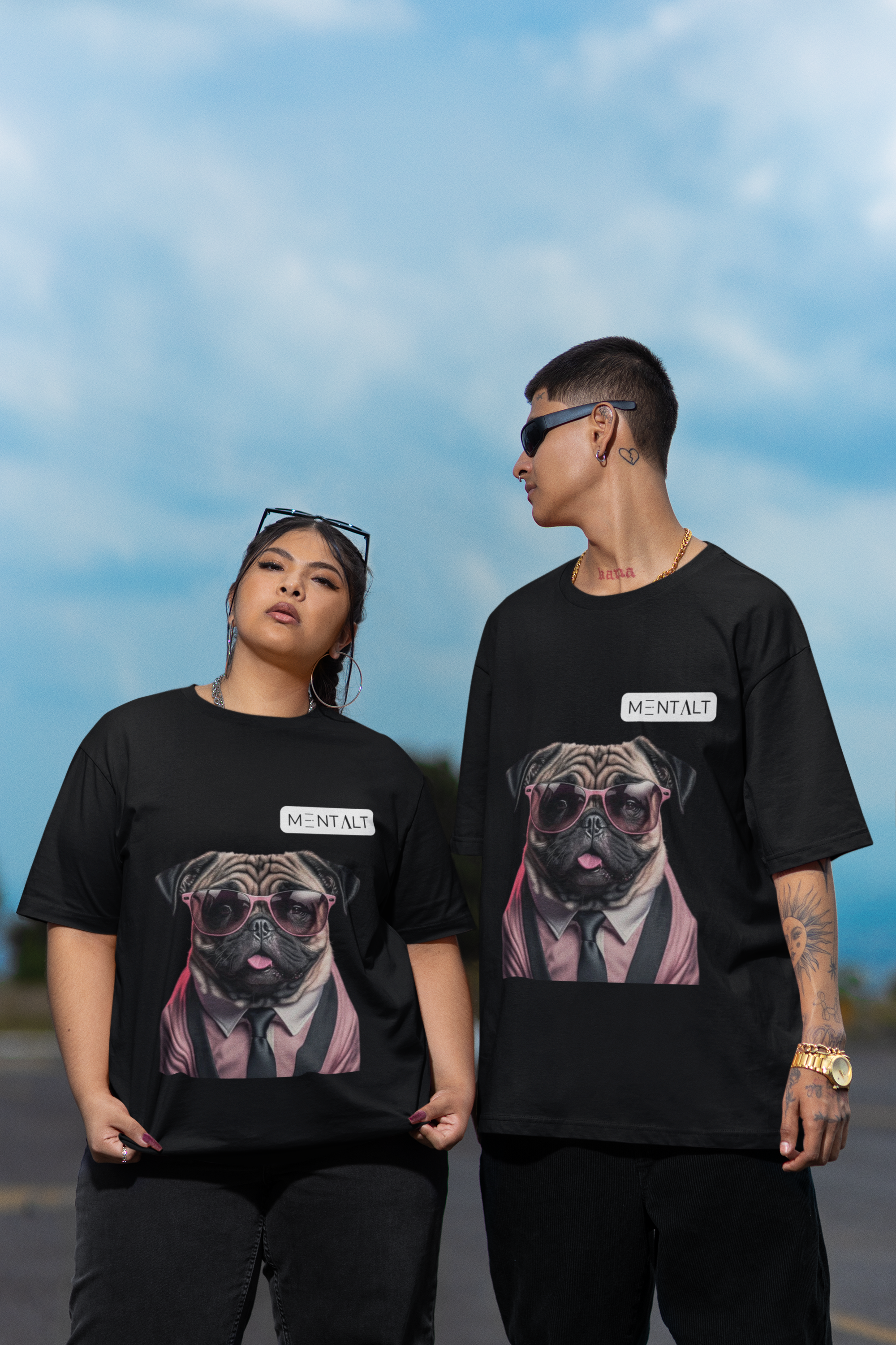 Camisa Básica Pug de terno