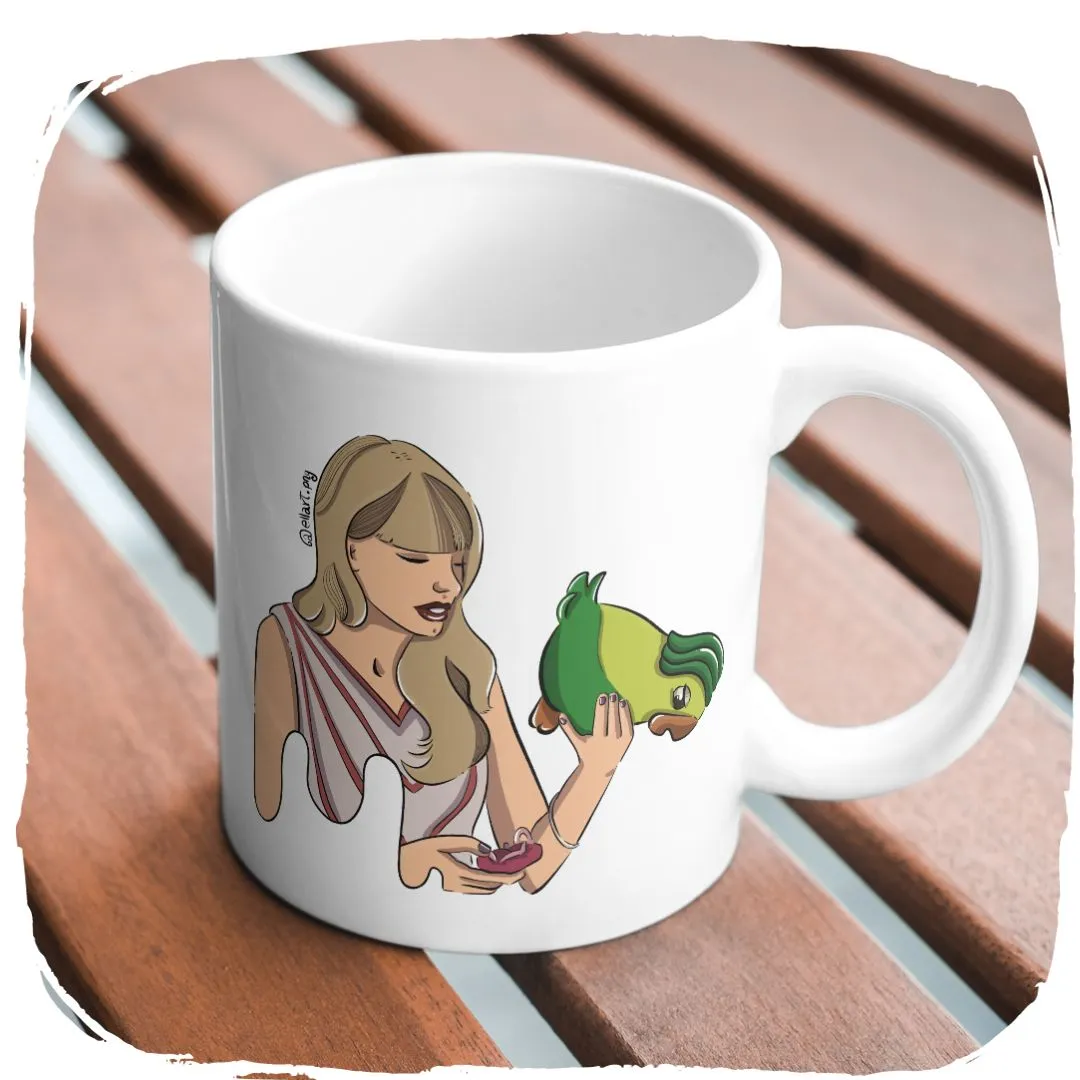 Caneca 320ml Ellart Taylor Swift e Louro José