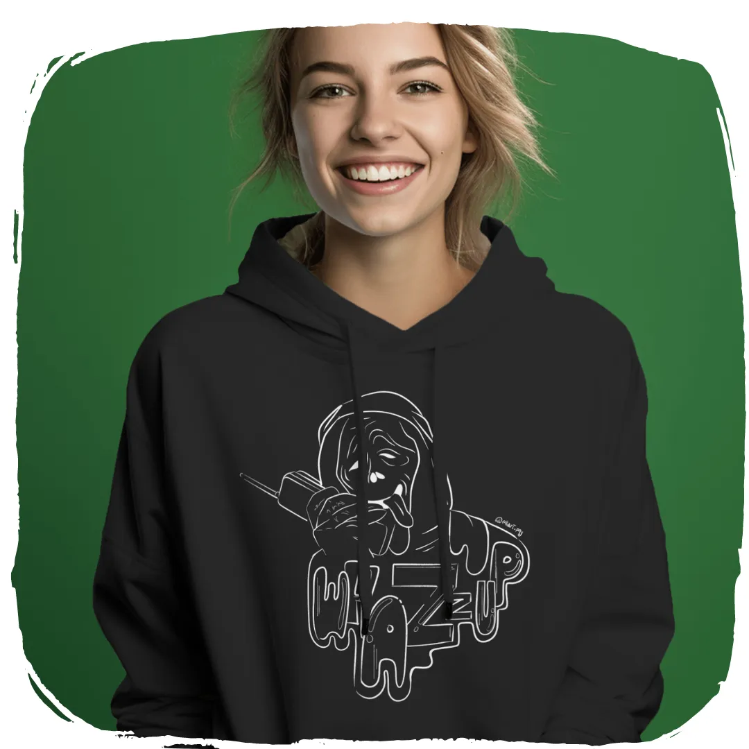 Moletom Canguru Ellart Todo Mundo Em Panico What's up Line