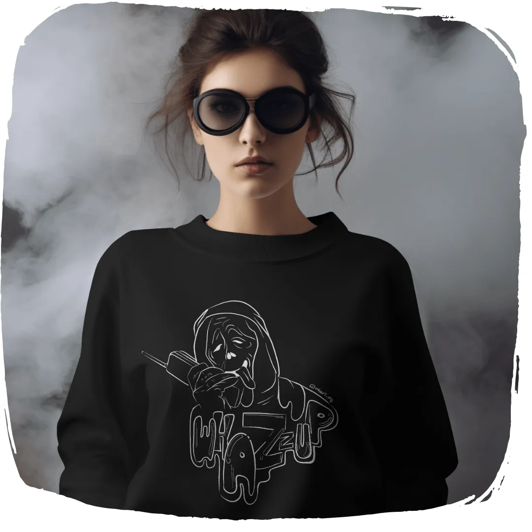 Moletom Fechado Ellart Todo Mundo Em Panico What's up Line