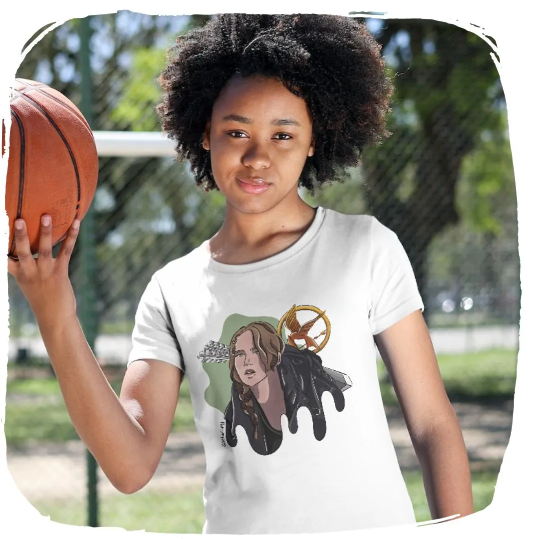 Camisa Baby Long Ellart Katniss Jogos Vorazes