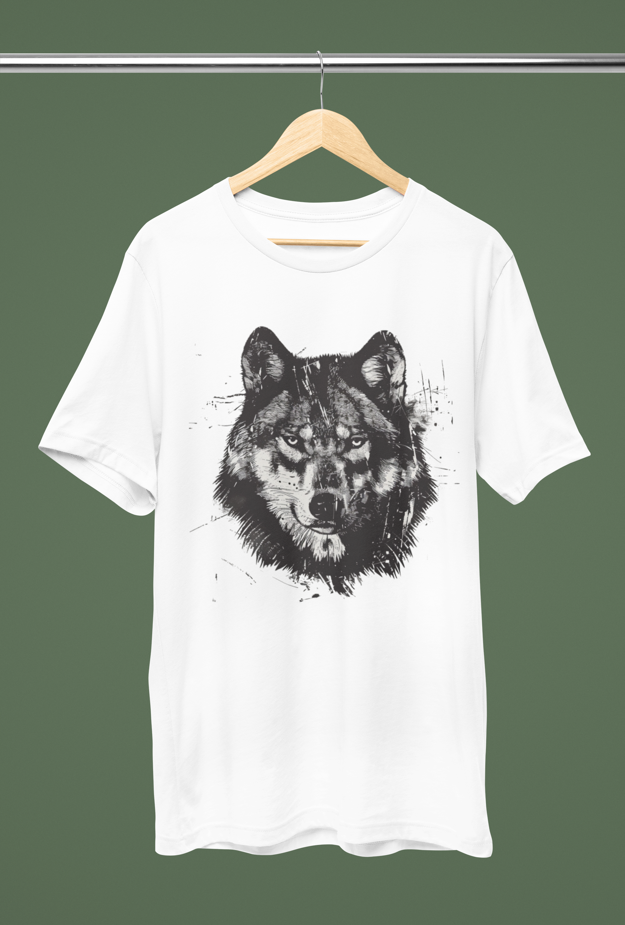 T-Shirt Lobo P&B