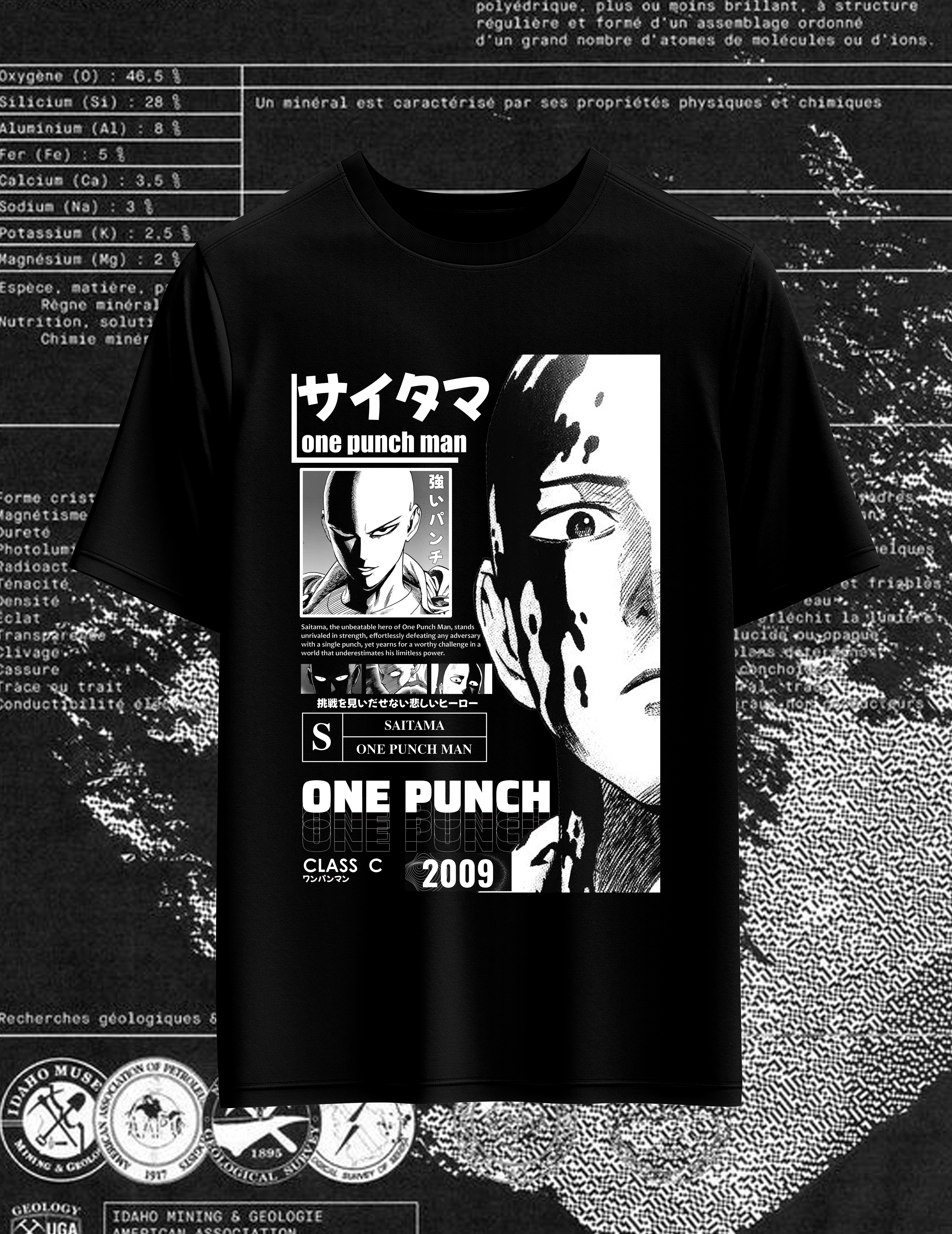 Saitama T-Shirt Black