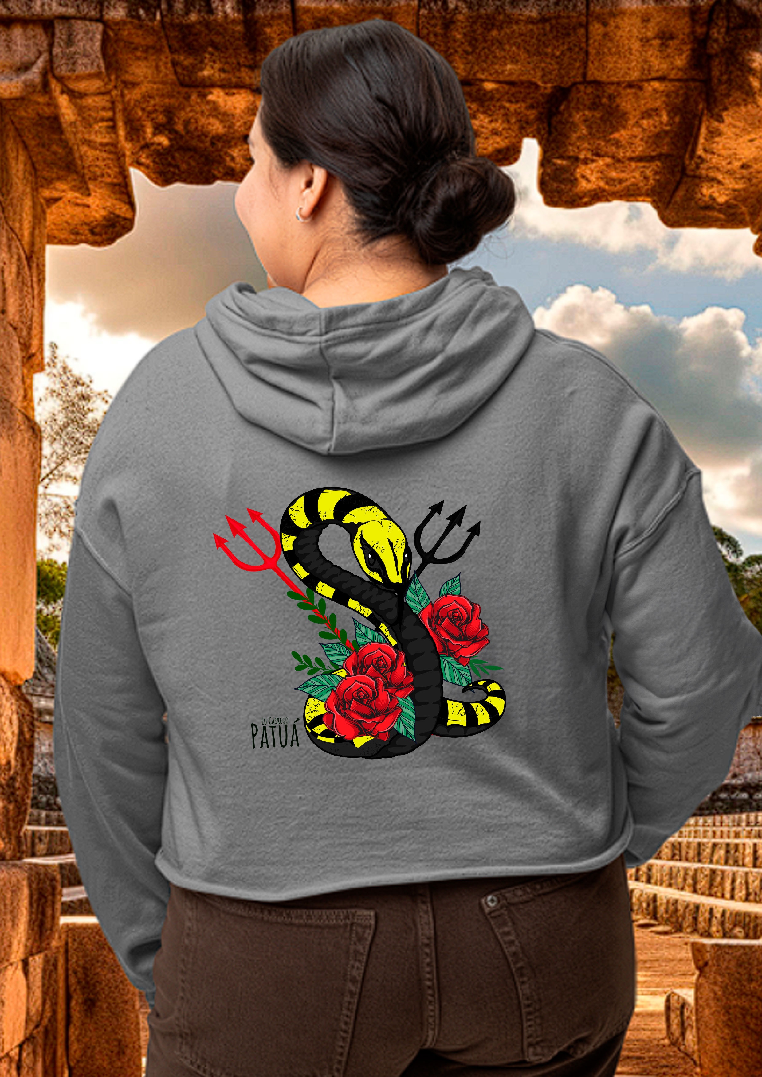 Coleção Símbolos & Elementos - Moletom com Zíper Pombogira