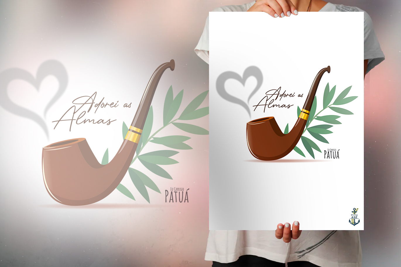 Nome do produto: Pôster Coleção Símbolos & Elementos - Preto-Velho