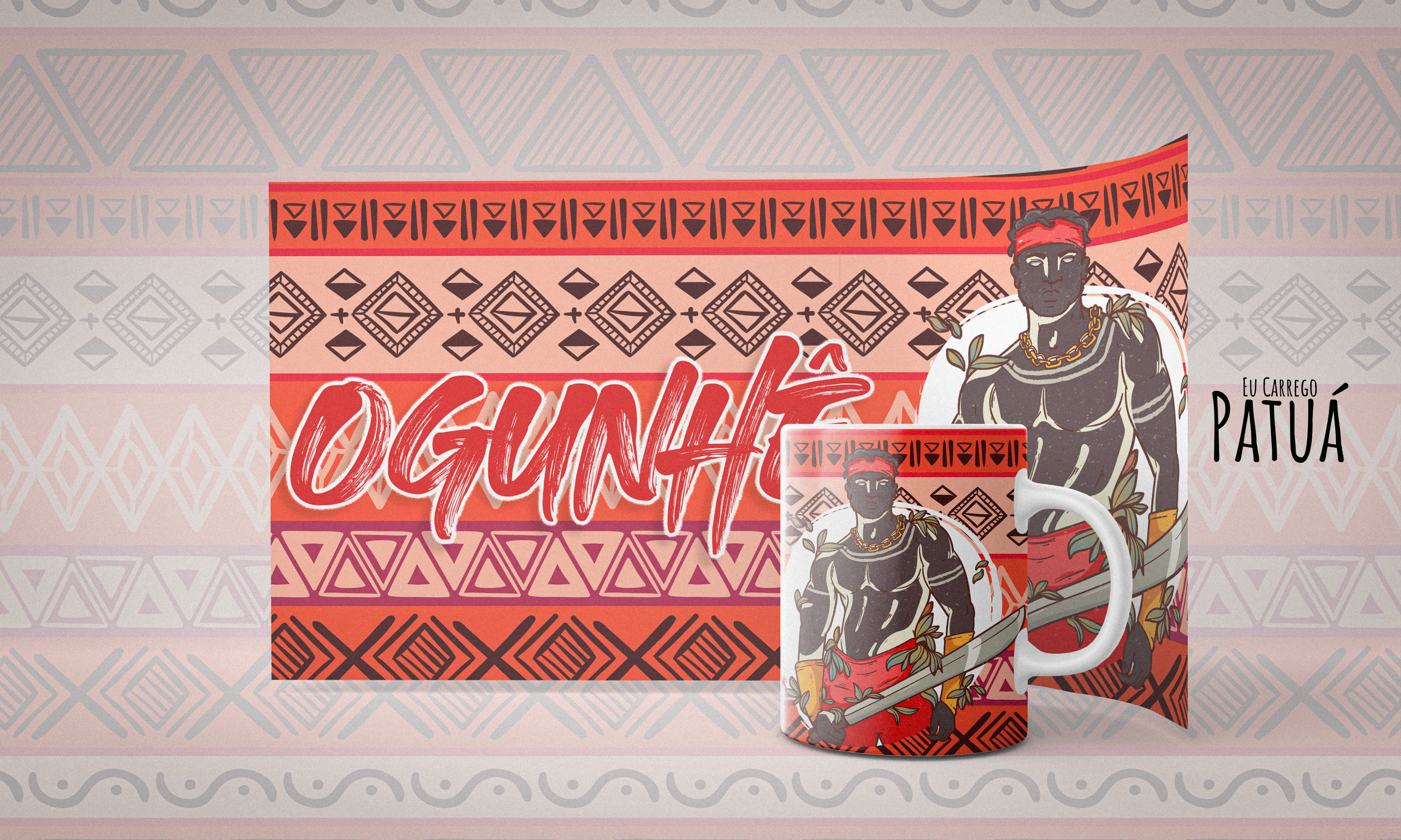 Coleção Orixás & Entidades - Caneca Termo Mágica Ogun