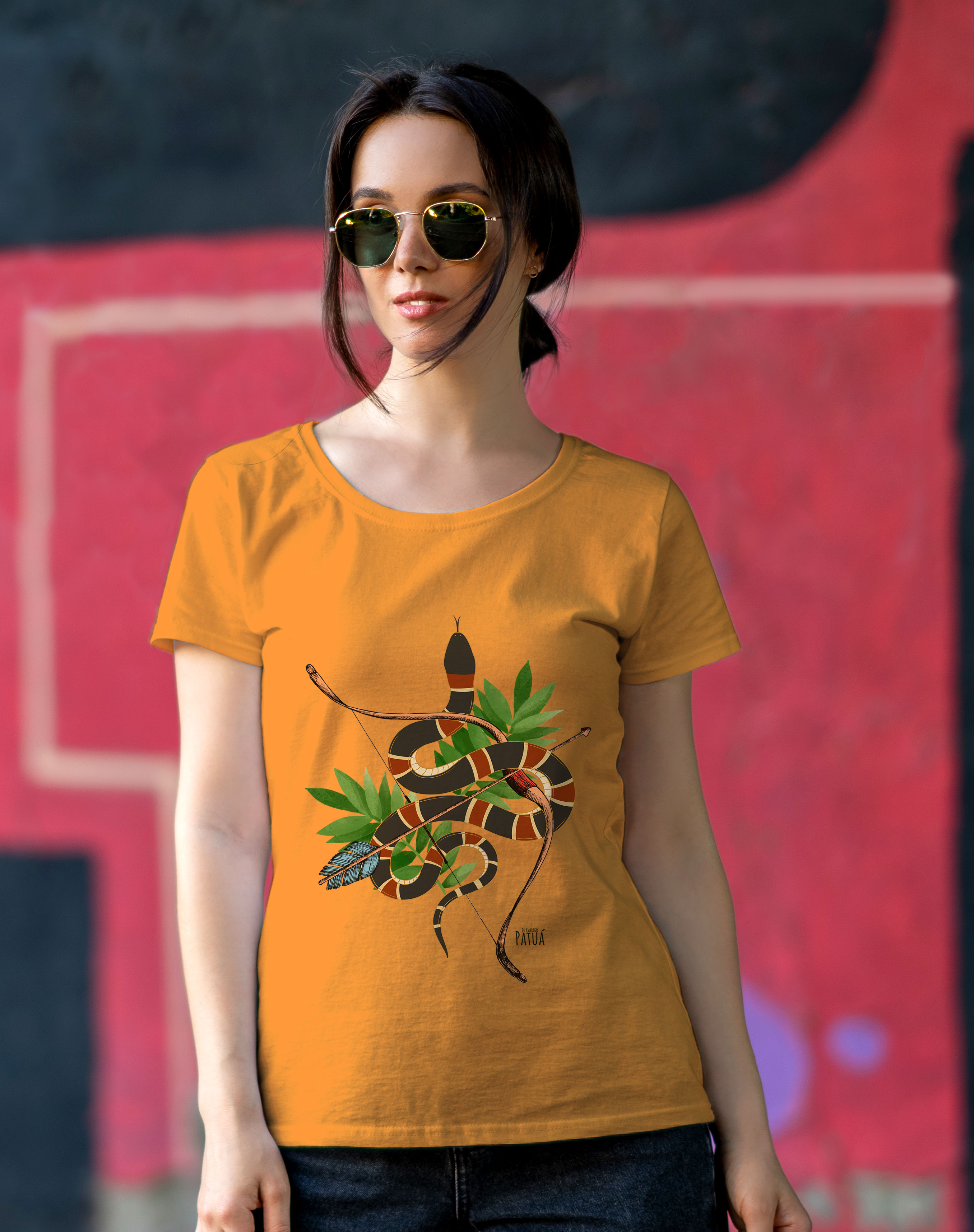 Coleção Símbolos & Elementos - Baby Long Frente Classic Caboclo Cobra Coral