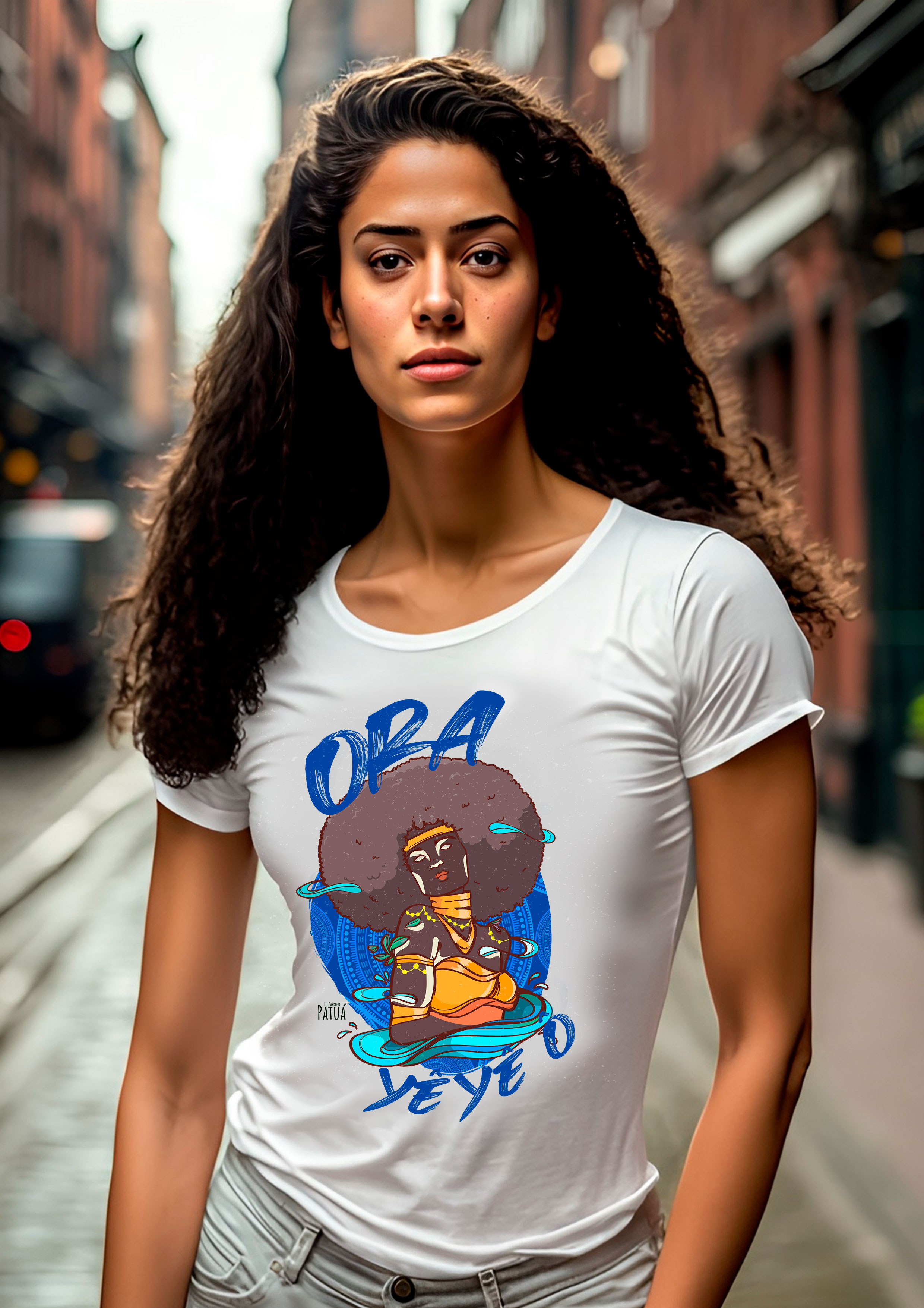 Coleção Orixás & Entidades - Baby Long Frente Classic Oxum