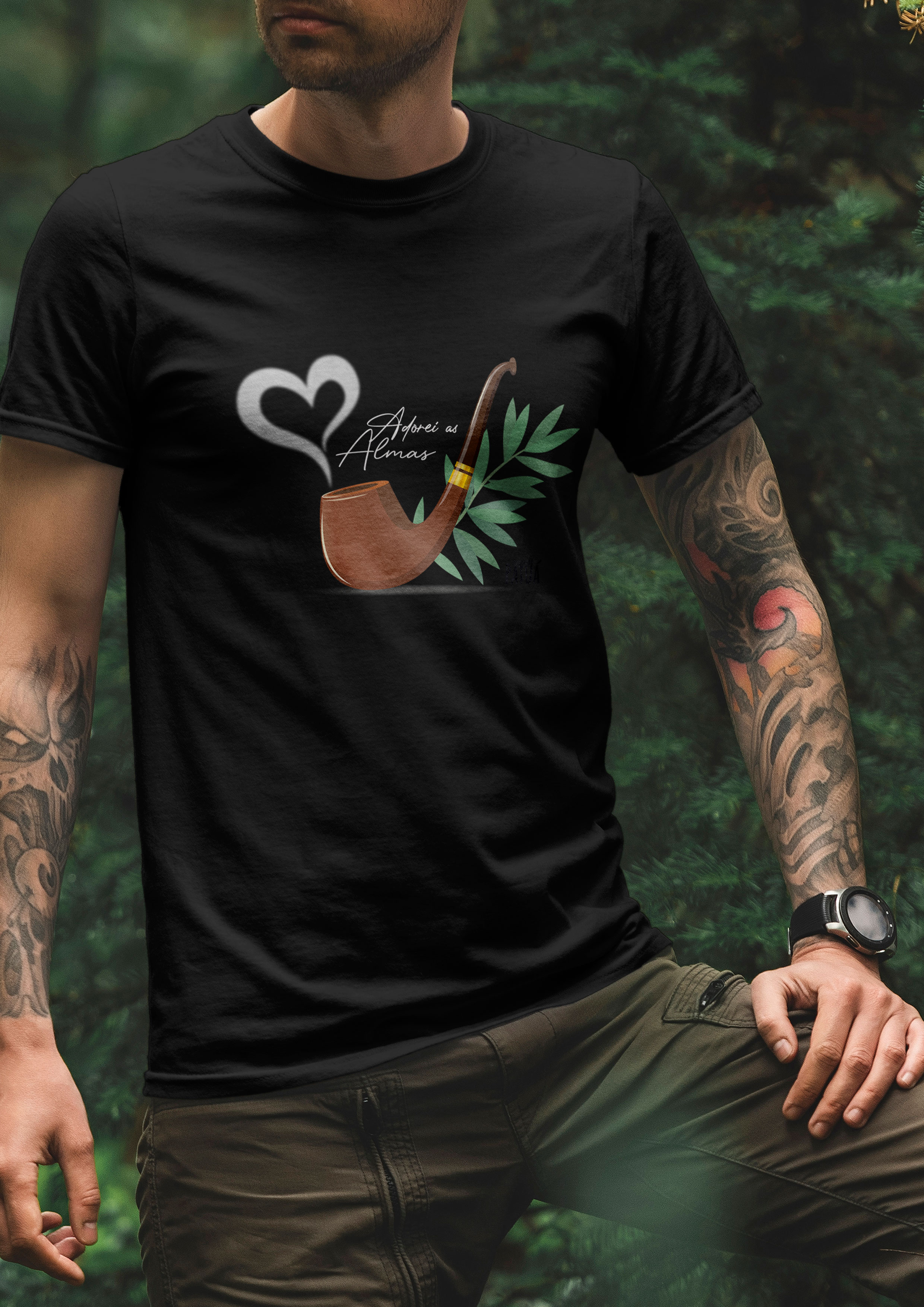 Coleção Símbolos & Elementos - T-Shirt Classic Preto-Velho