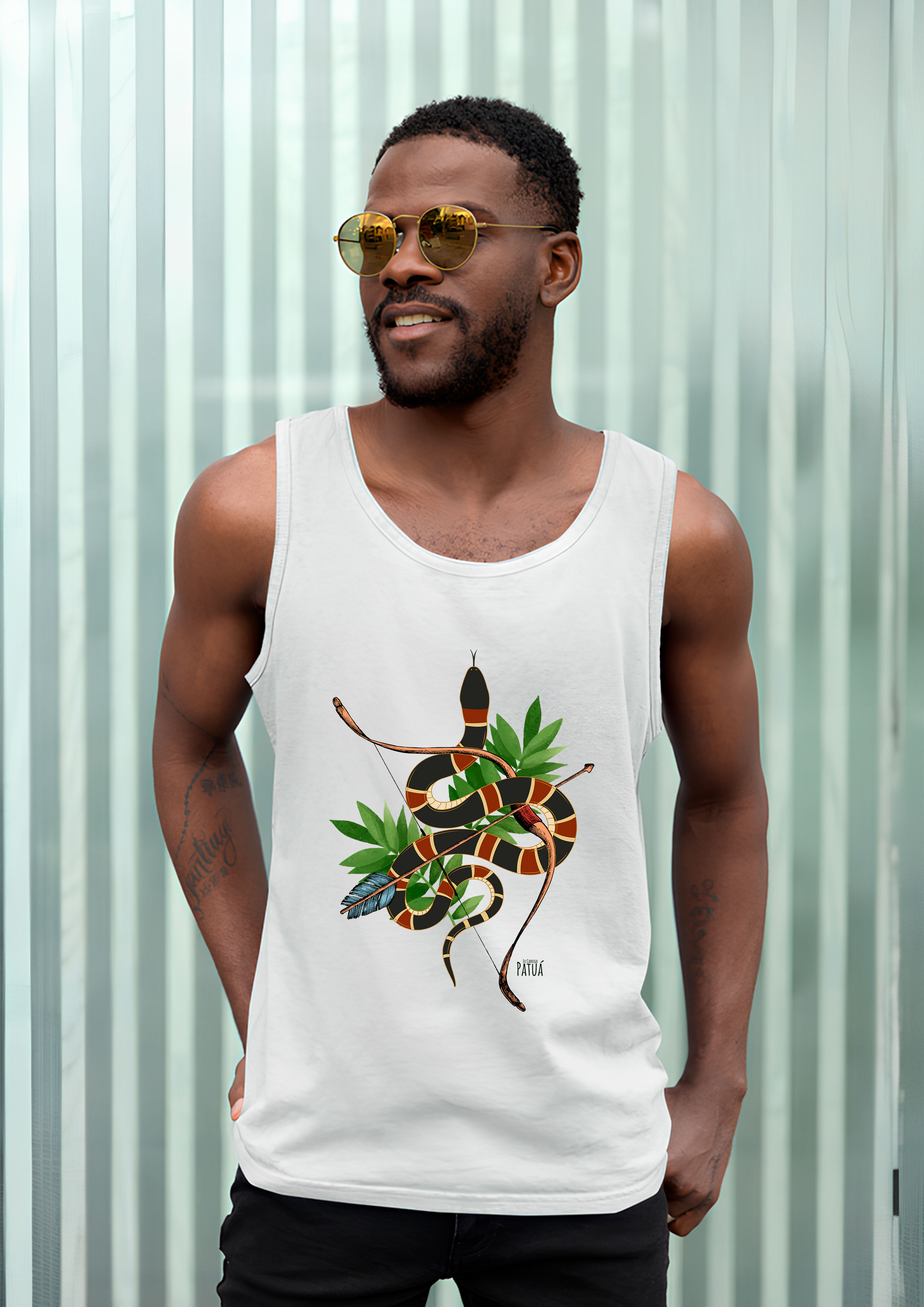 Coleção Símbolos & Elementos - Regata Caboclo Cobra Coral